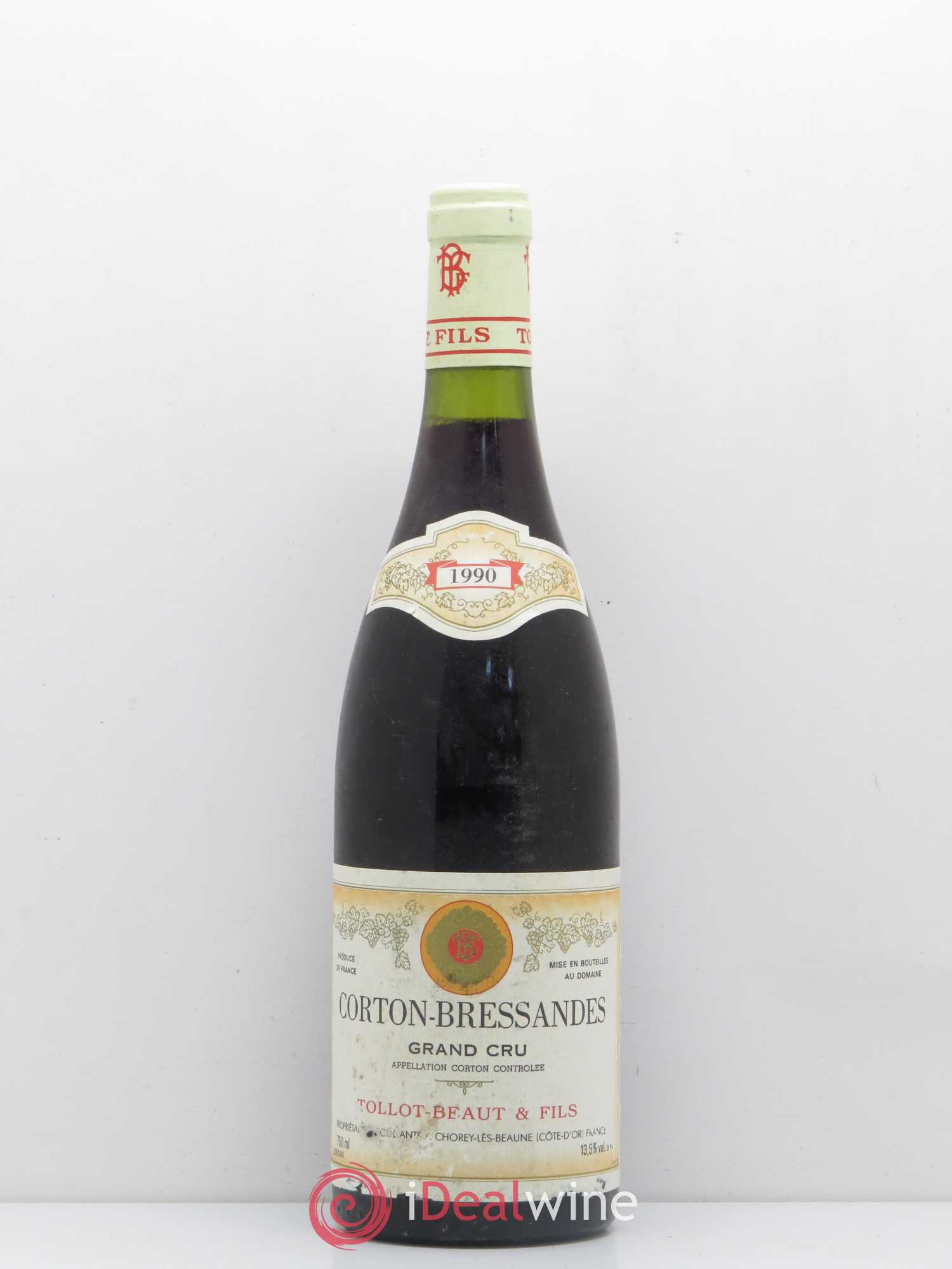 Corton-Bressandes Grand Cru Tollot Beaut (Domaine) 1990 - Lot de 1 bouteille - 0