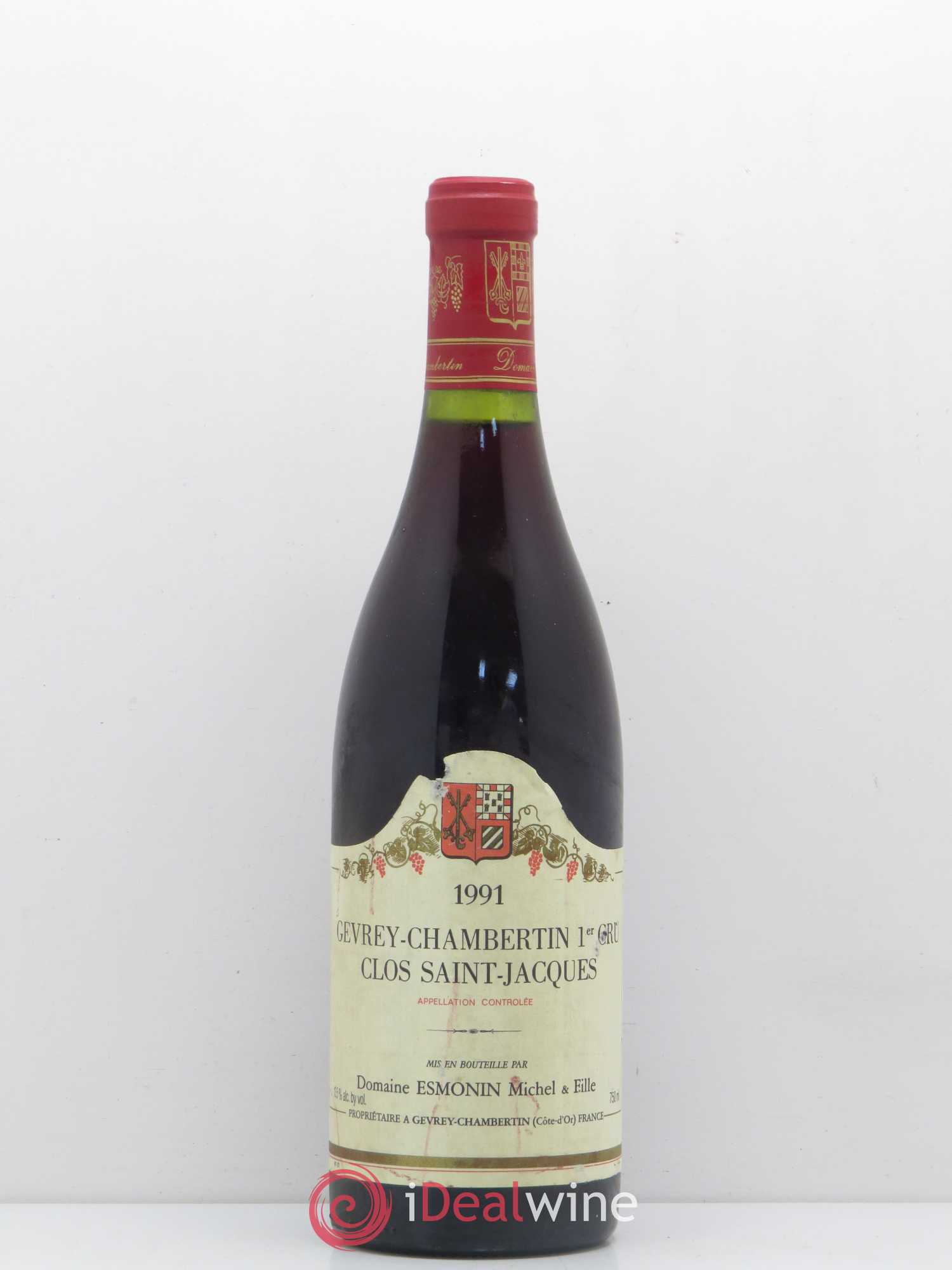 Gevrey-Chambertin 1er Cru Michel Esmonin et Fille 1991 - Posten von 1 Flasche - 0