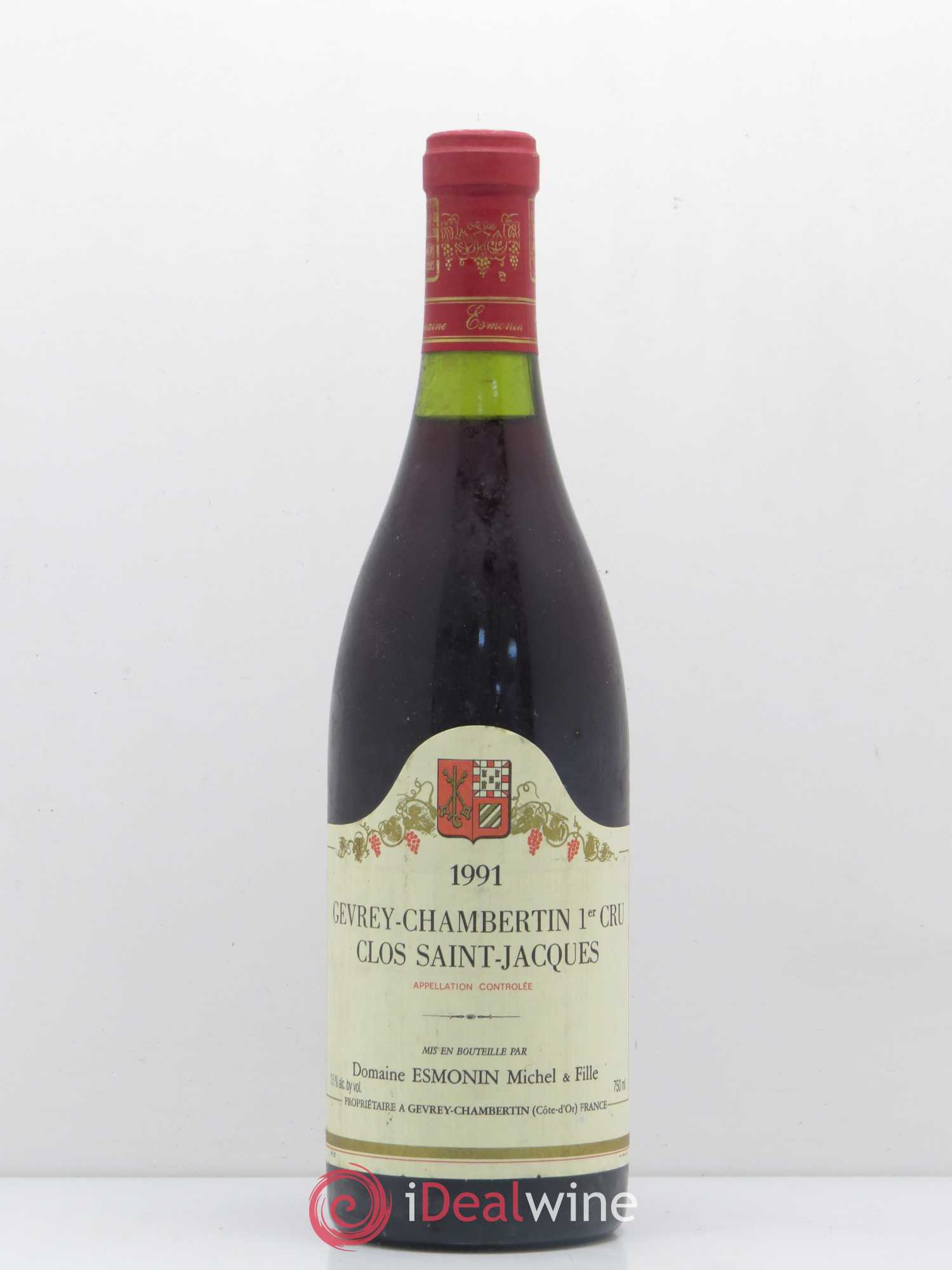 Gevrey-Chambertin 1er Cru Michel Esmonin et Fille 1991 - Posten von 1 Flasche - 0