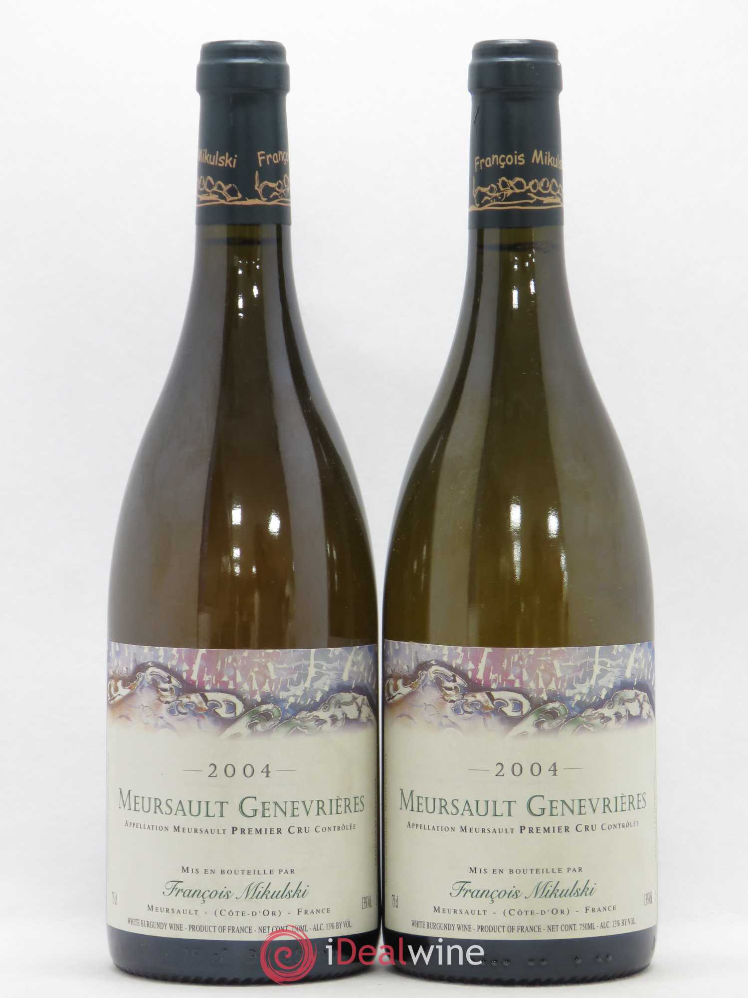 Meursault 1er Cru Les Genevrières François Mikulski 2004 - Lot de 2 bouteilles - 0