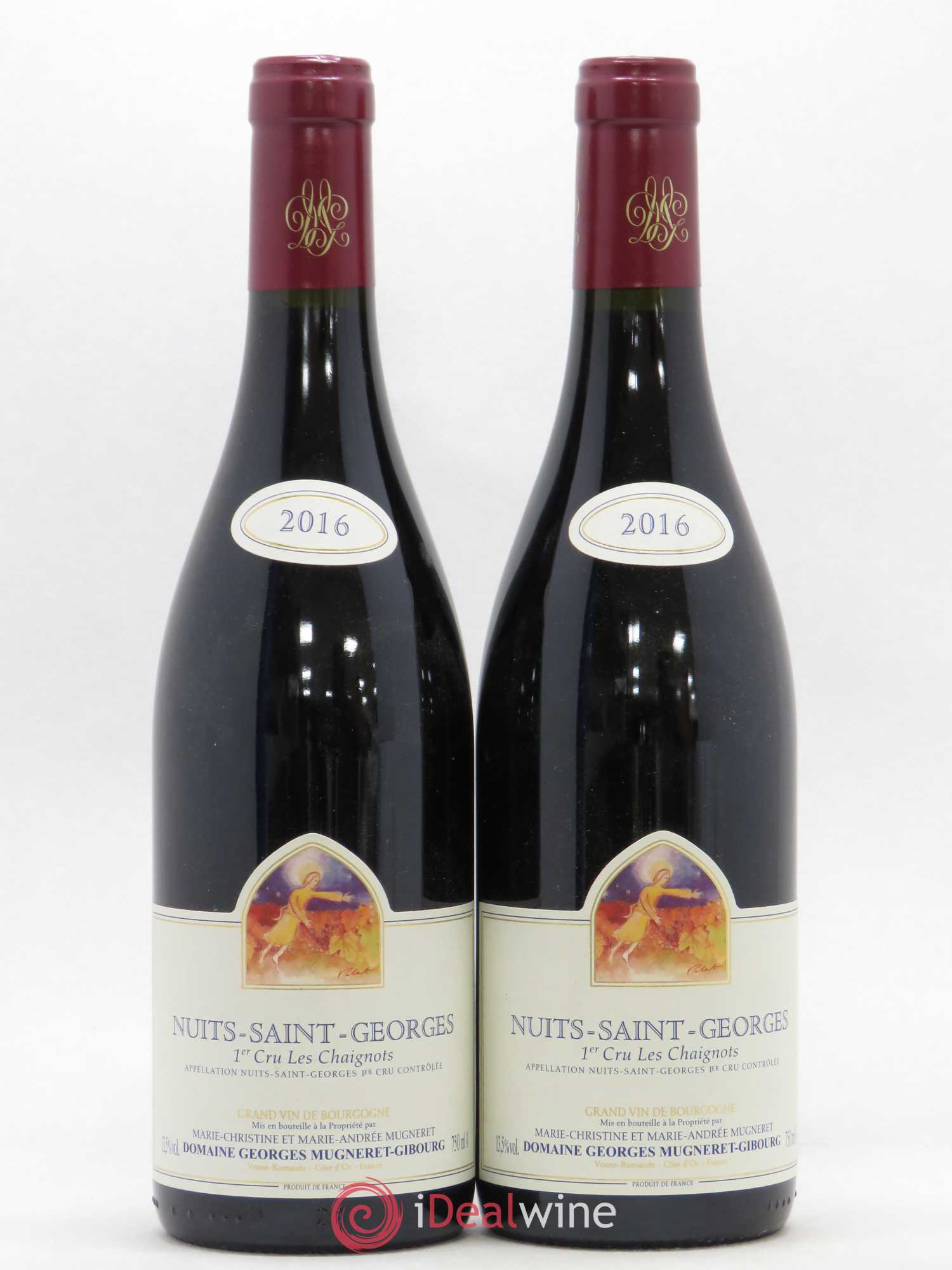 Nuits-Saint-Georges 1er Cru Les Chaignots Mugneret-Gibourg (Domaine) (sans prix de réserve) 2016 - Lot de 2 bouteilles - 0