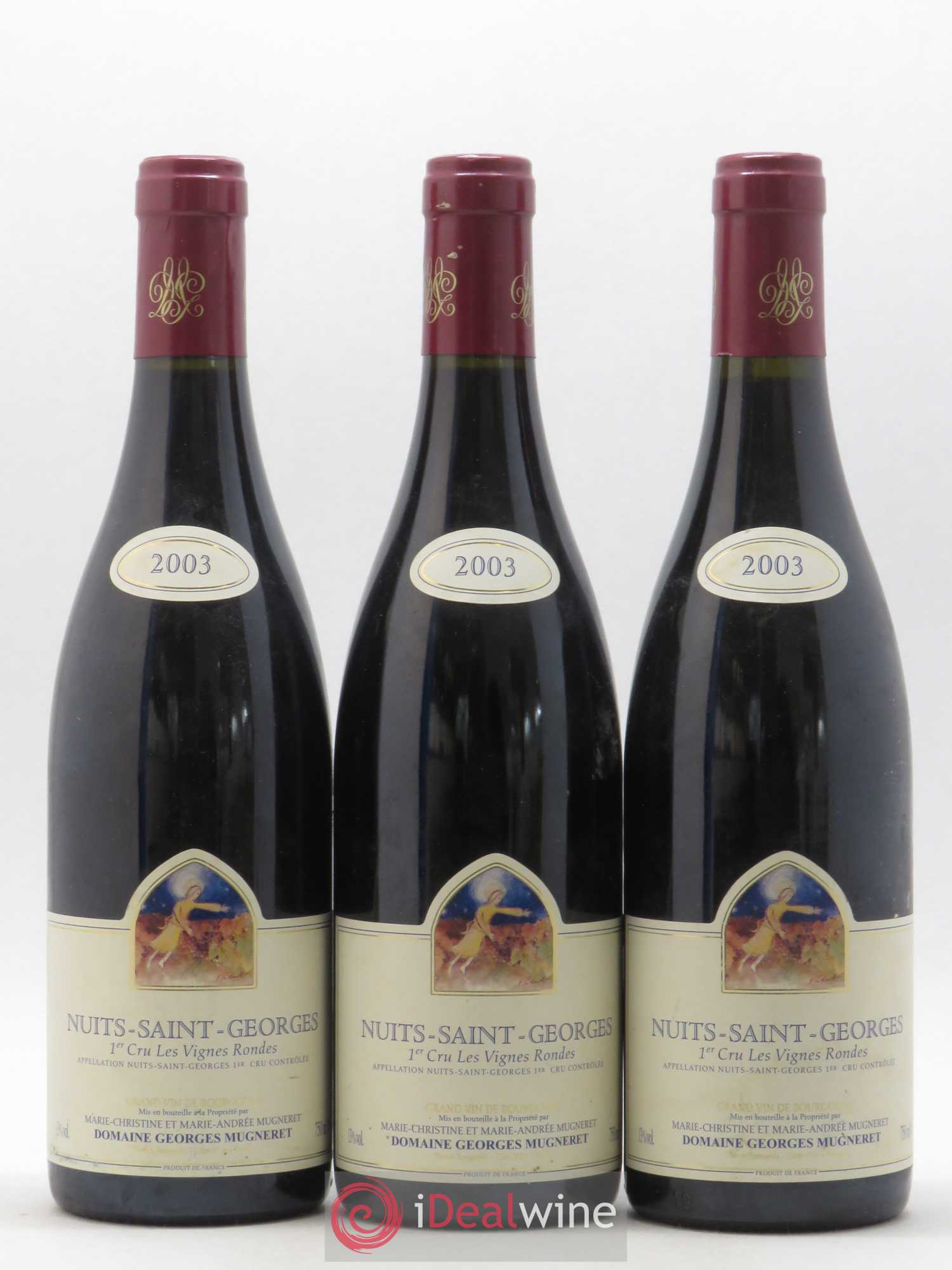 Nuits-Saint-Georges 1er Cru Les Vignes Rondes Georges Mugneret (Domaine) 2003 - Lot de 3 bouteilles - 0