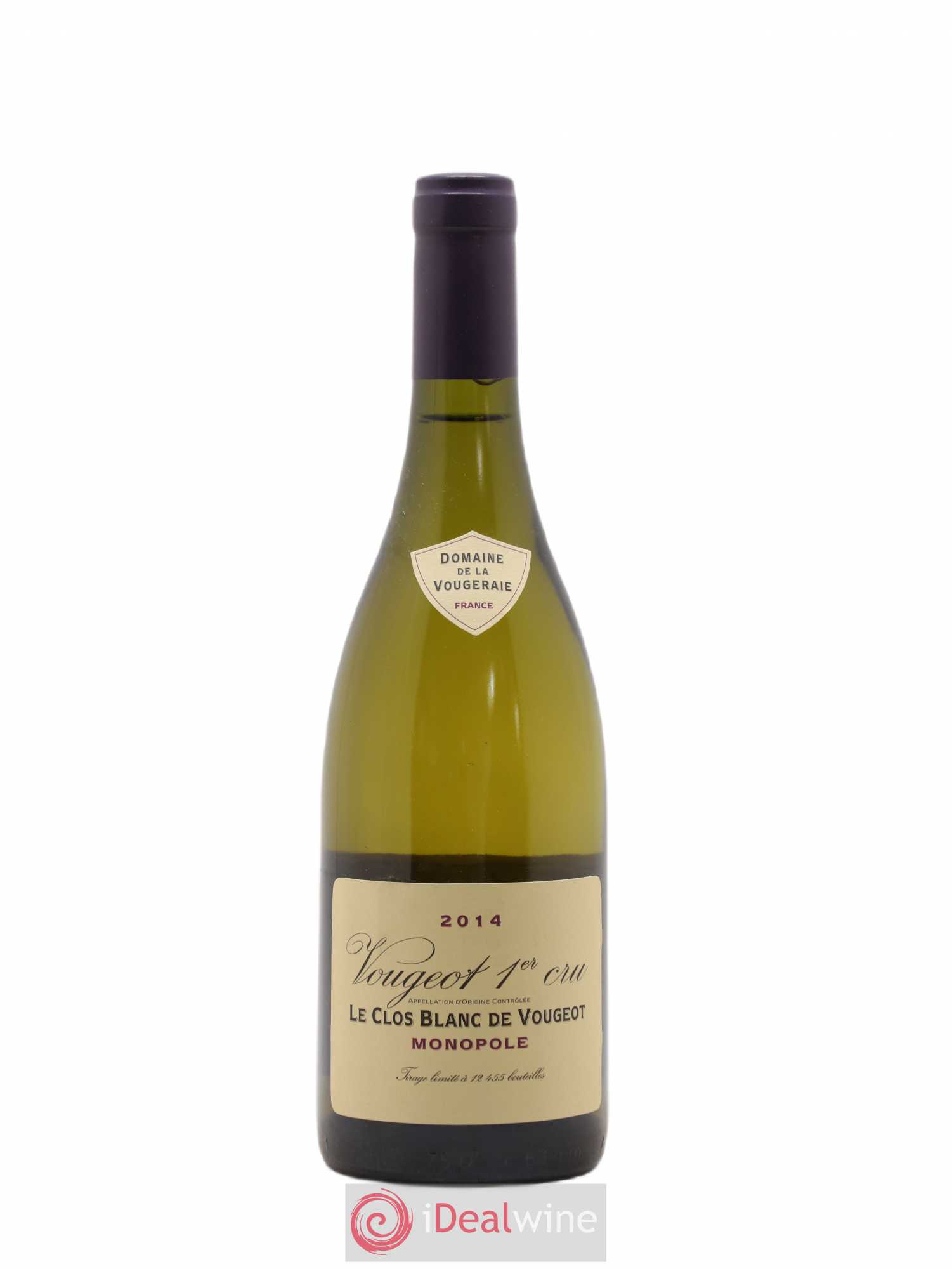 Vougeot 1er Cru Le Clos Blanc de Vougeot La Vougeraie 2014 - Lot de 1 bouteille - 0