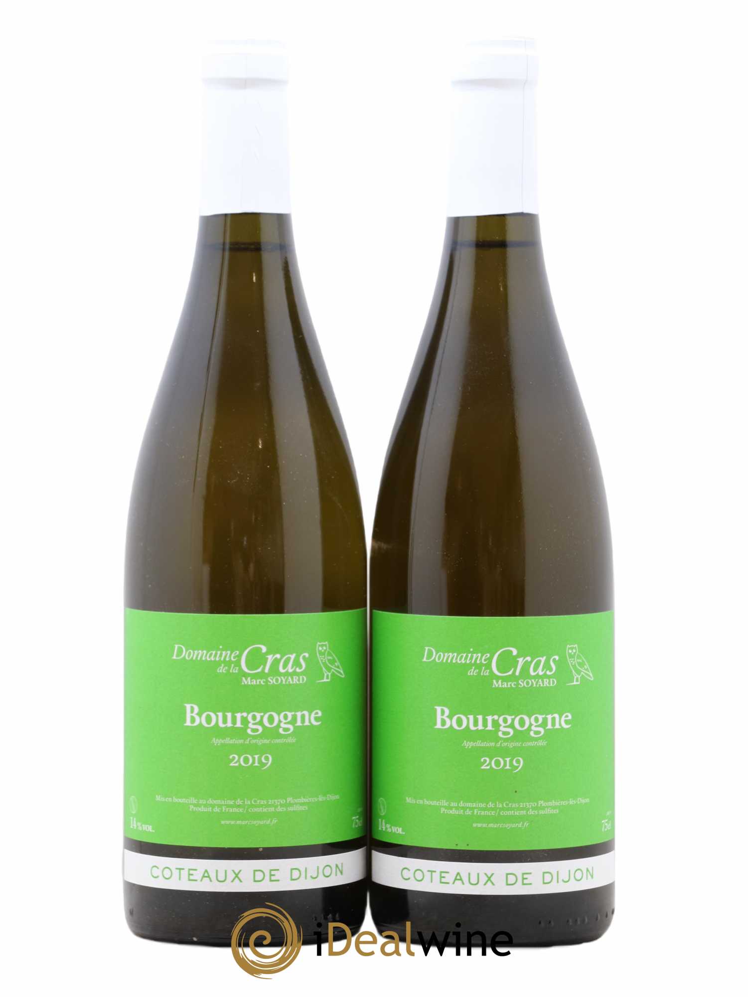 Coteaux de Dijon Domaine de la Cras - Marc Soyard Coteaux de Dijon Monopole Domaine de la Cras 2019 - Lotto di 2 bottiglie - 0