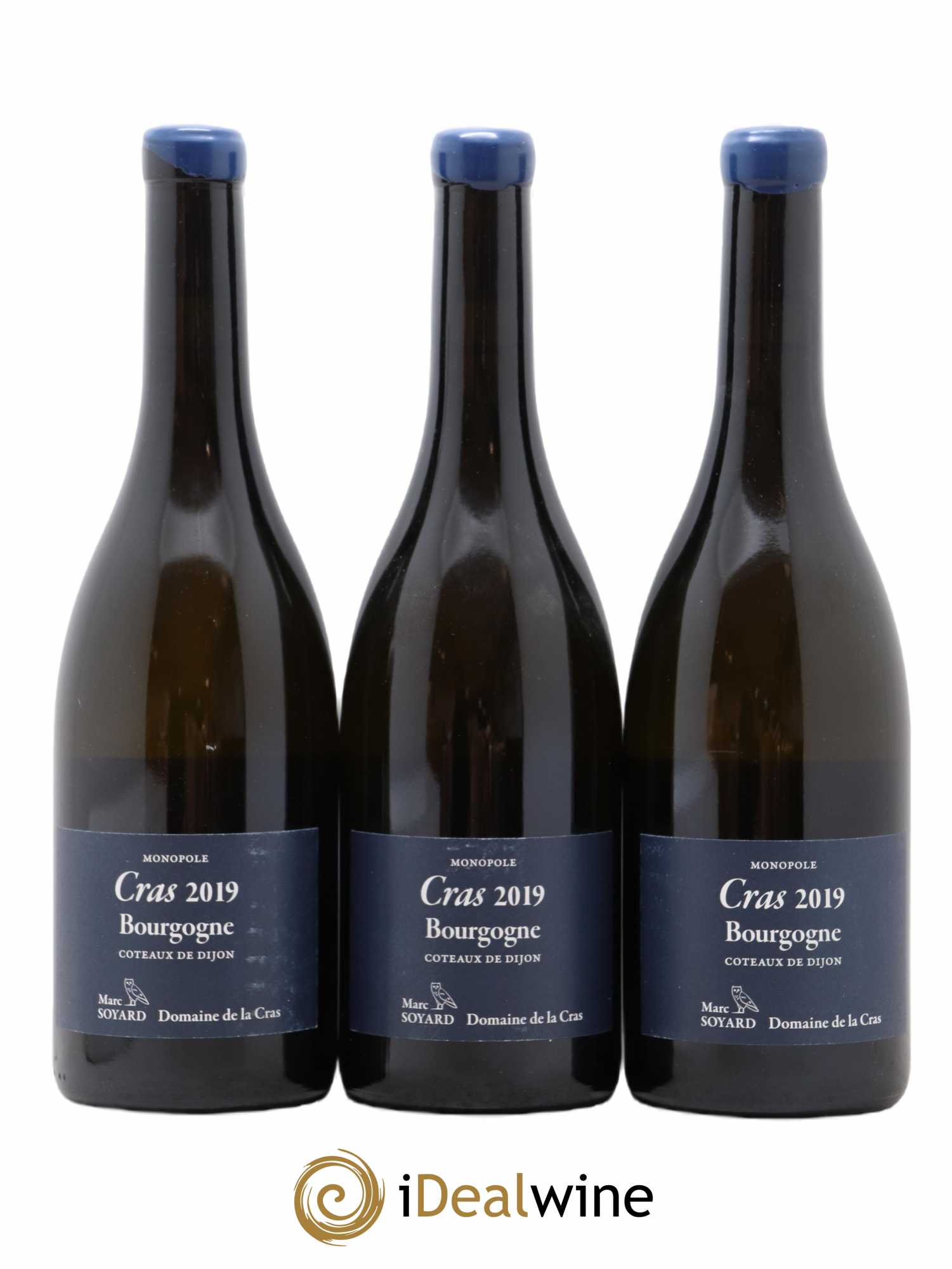 Bourgogne Cras Domaine de la Cras - Marc Soyard Coteaux de Dijon Monopole Domaine de la Cras 2019 - Lotto di 3 bottiglie - 0
