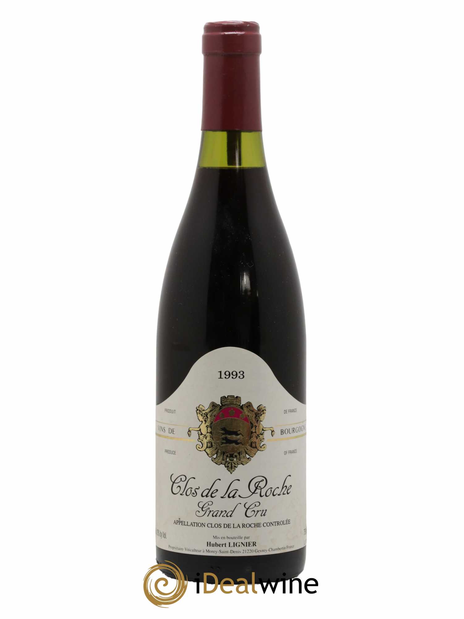 Clos de la Roche Grand Cru Hubert Lignier (Domaine) 1993 - Lot de 1 bouteille - 0
