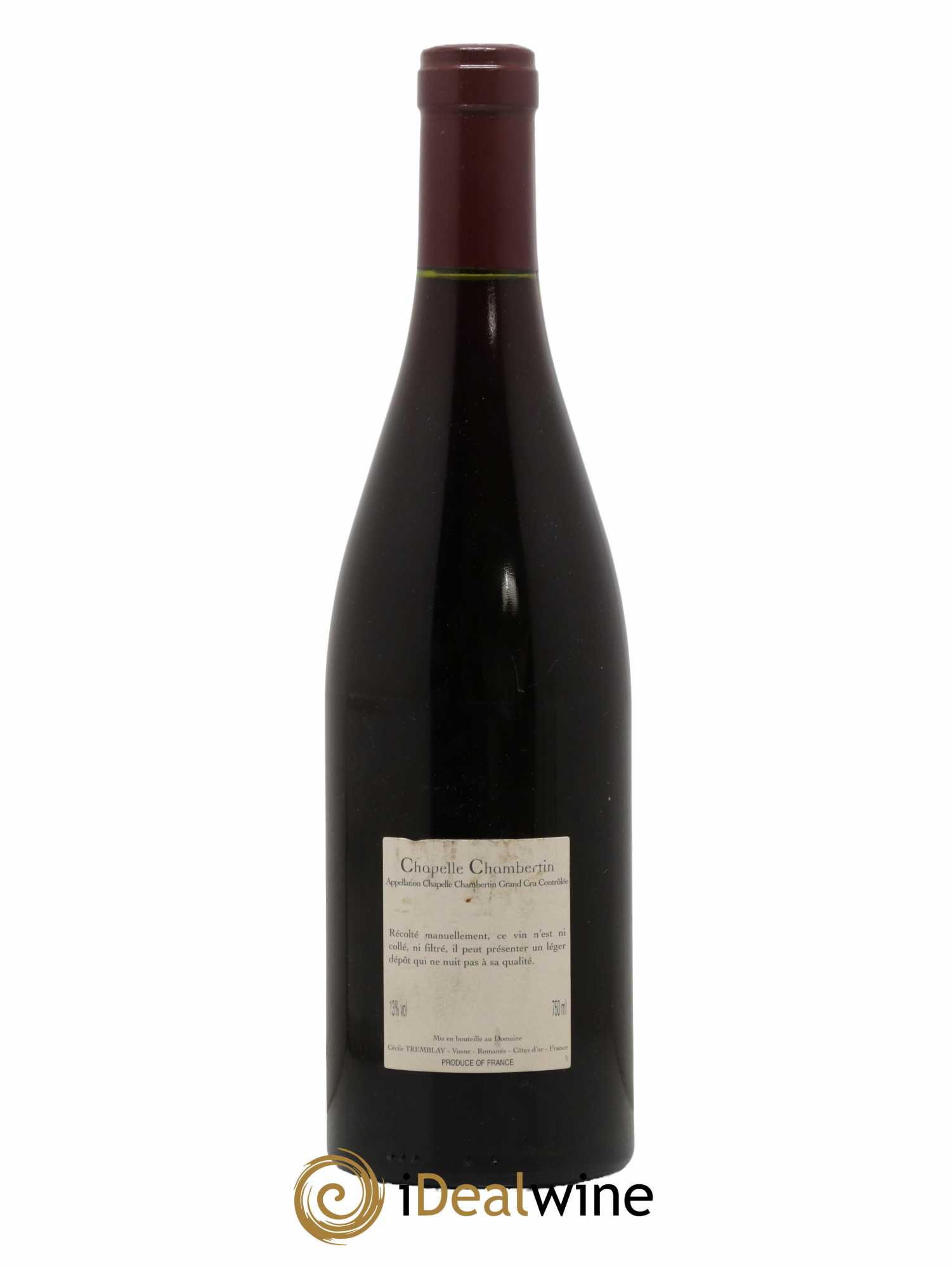 Chapelle-Chambertin Grand Cru Cécile Tremblay 2003 - Lot de 1 bouteille - 1