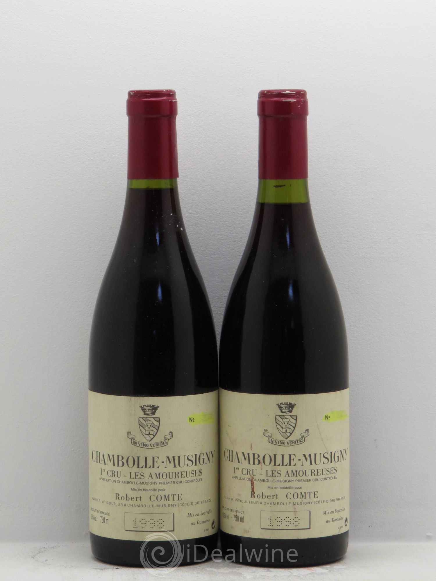 Chambolle-Musigny 1er Cru Robert Comte - N° série surligné 1998 - Posten von 2 Flaschen - 0