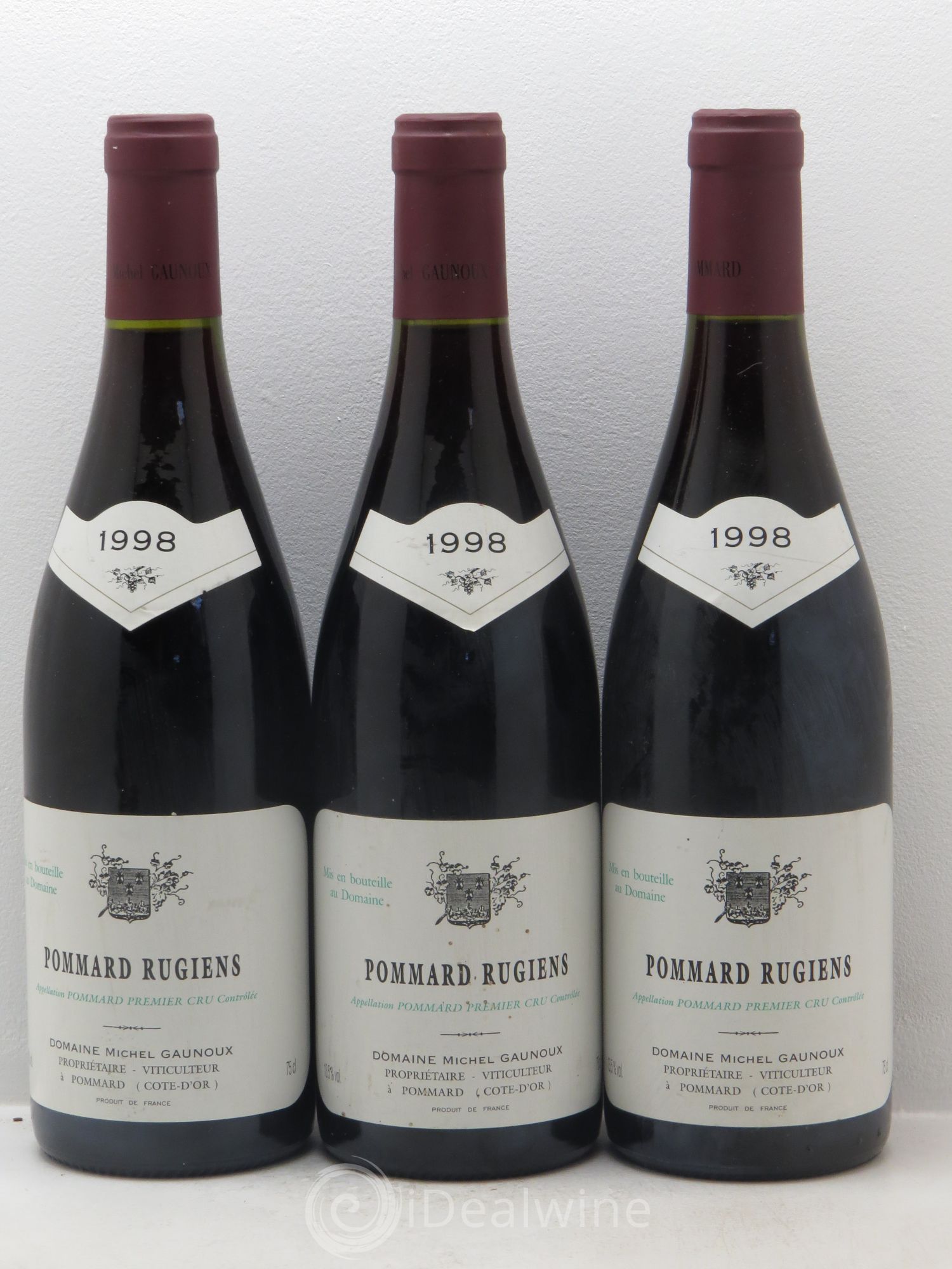 Pommard 1er Cru Rugiens François Gaunoux (Domaine) 1998 - Lot de 3 bouteilles - 0
