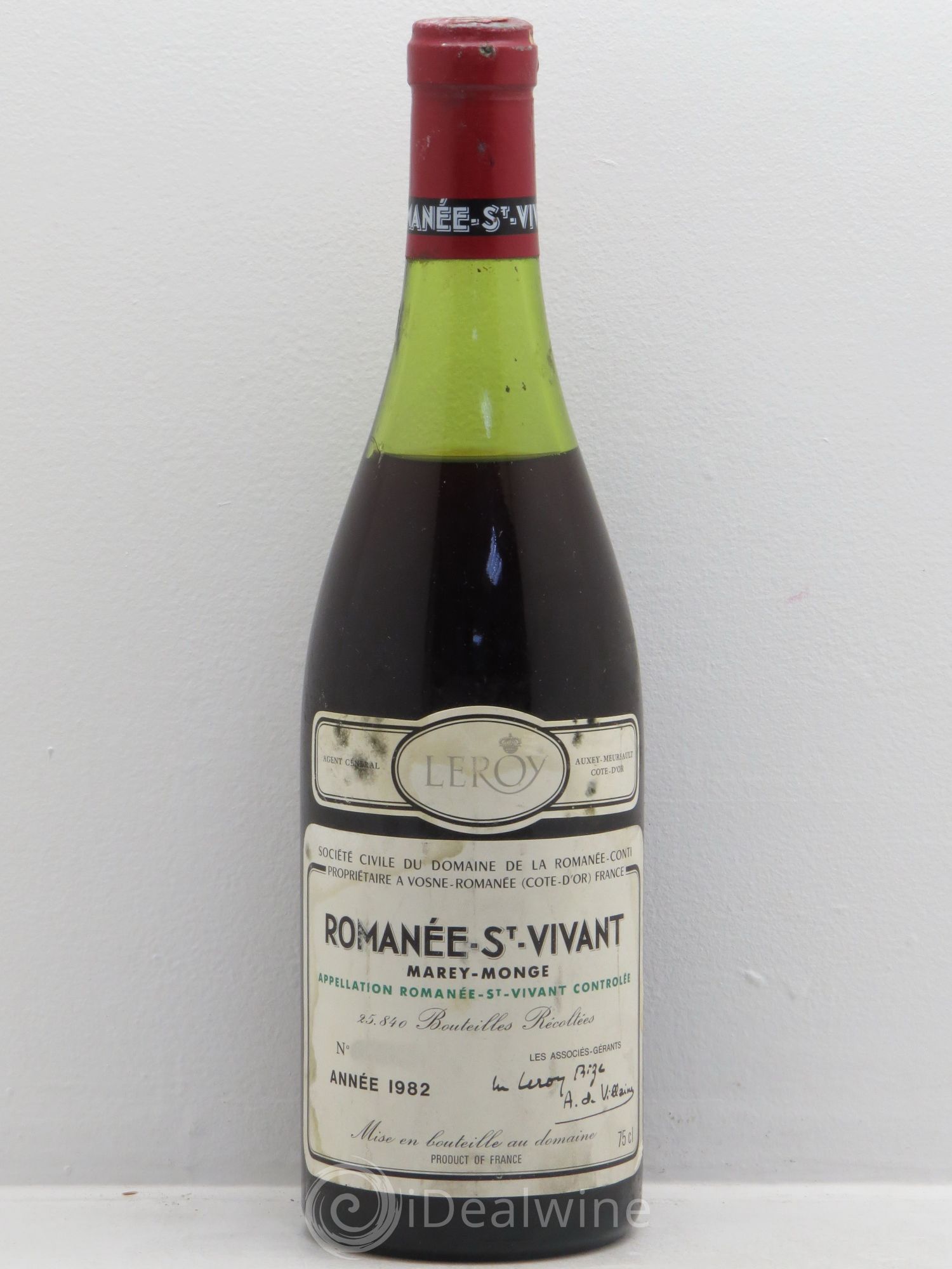 Romanée-Saint-Vivant Grand Cru Domaine de la Romanée-Conti (sans prix de réserve) 1982 - Lot de 1 bouteille - 0