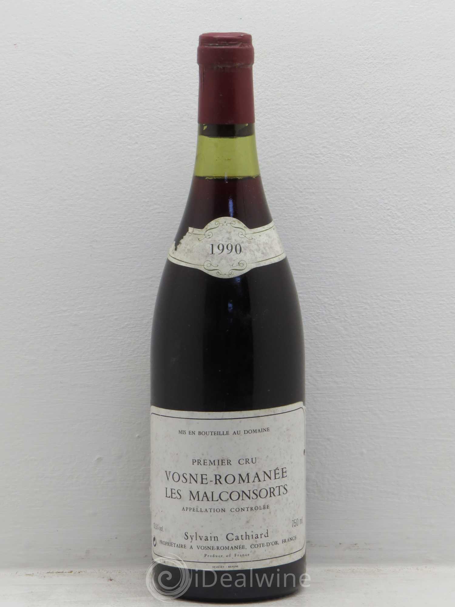 Vosne-Romanée 1er Cru Aux Malconsorts Sylvain Cathiard & Fils 1990 - Lot de 1 bouteille - 0