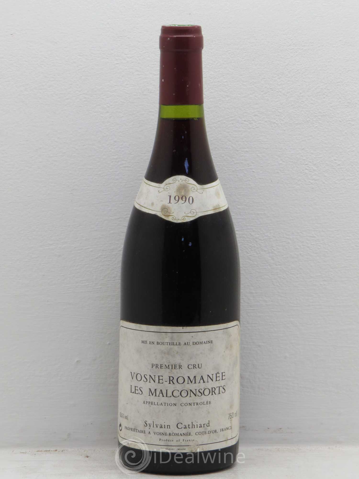 Vosne-Romanée 1er Cru Aux Malconsorts Sylvain Cathiard & Fils 1990 - Lot de 1 bouteille - 0