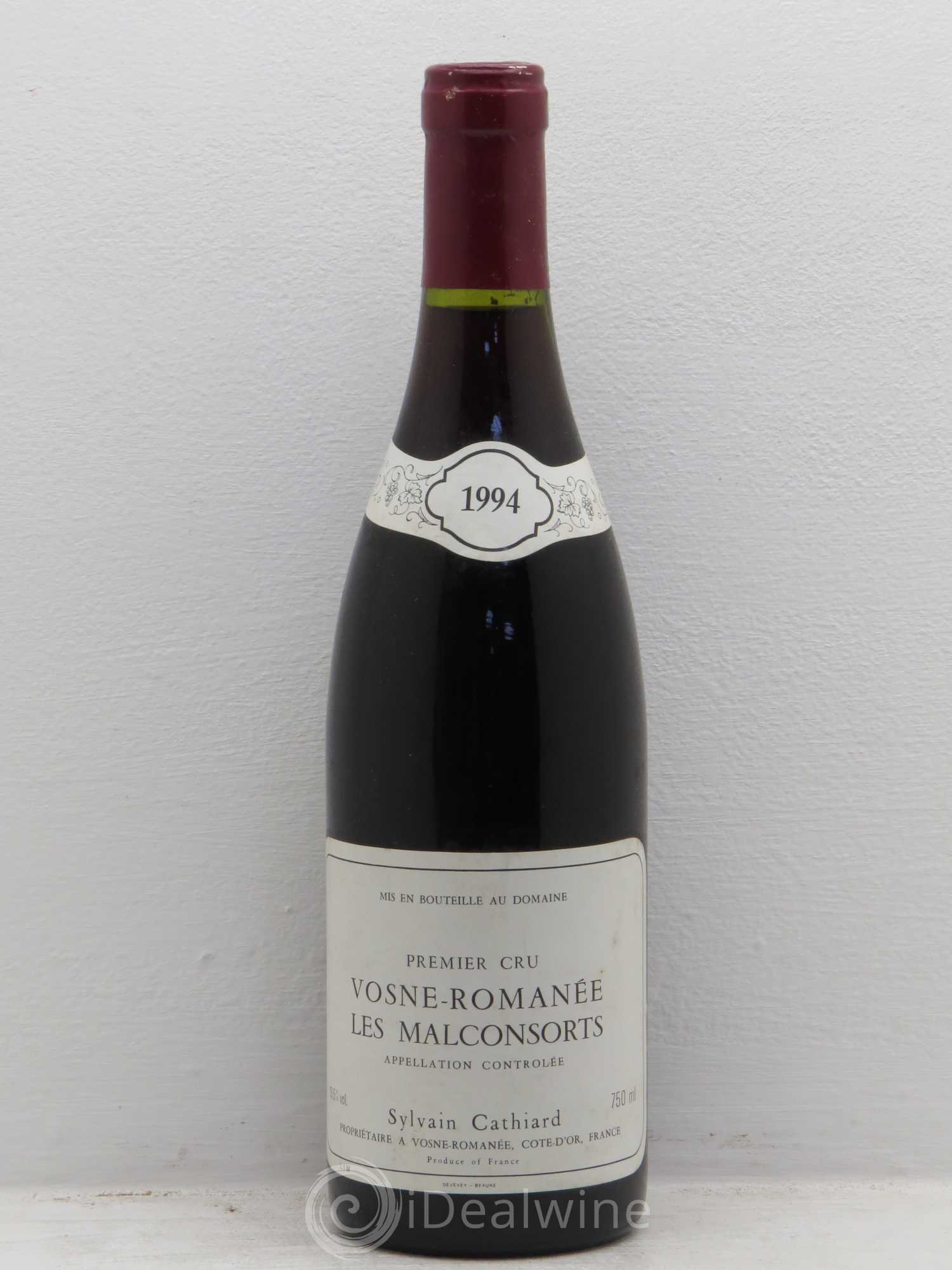 Vosne-Romanée 1er Cru Aux Malconsorts Sylvain Cathiard & Fils 1994 - Lot de 1 bouteille - 0