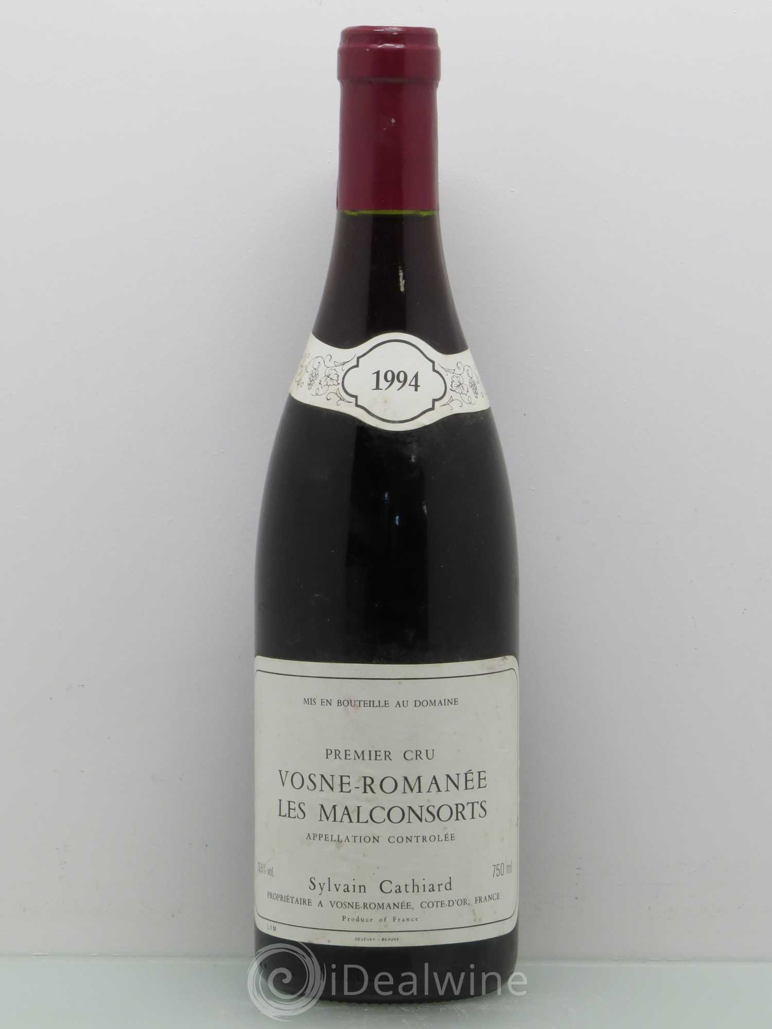 Vosne-Romanée 1er Cru Aux Malconsorts Sylvain Cathiard & Fils 1994 - Lot de 1 bouteille - 0