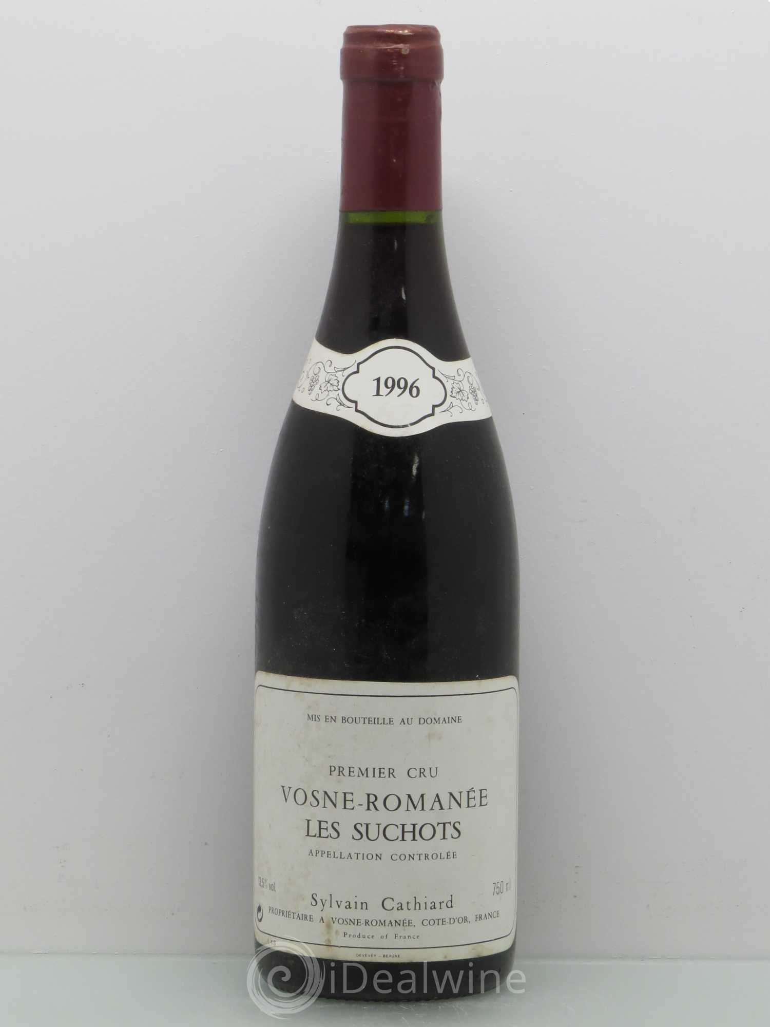 Vosne-Romanée 1er Cru Les Suchots Sylvain Cathiard & Fils 1996 - Lot de 1 bouteille - 0