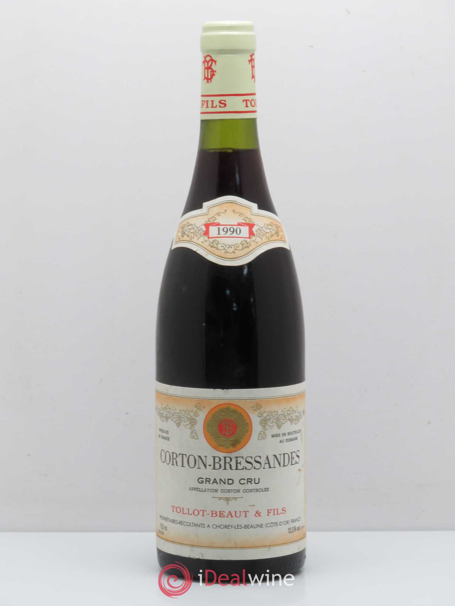 Corton-Bressandes Grand Cru Tollot Beaut (Domaine) 1990 - Lot de 1 bouteille - 0