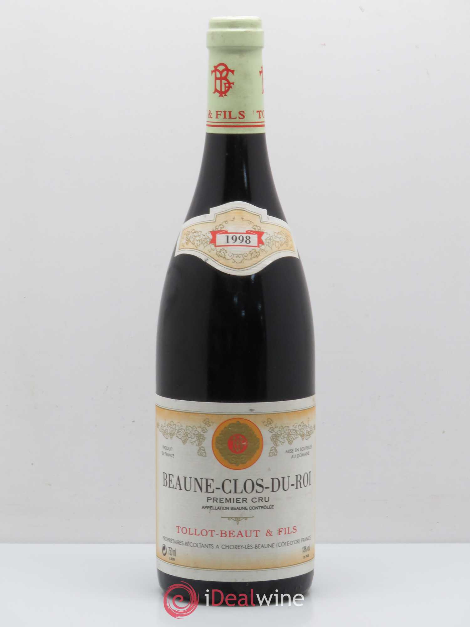 Beaune 1er Cru Clos du Roi Tollot Beaut (sans prix de réserve) 1998 - Posten von 1 Flasche - 0