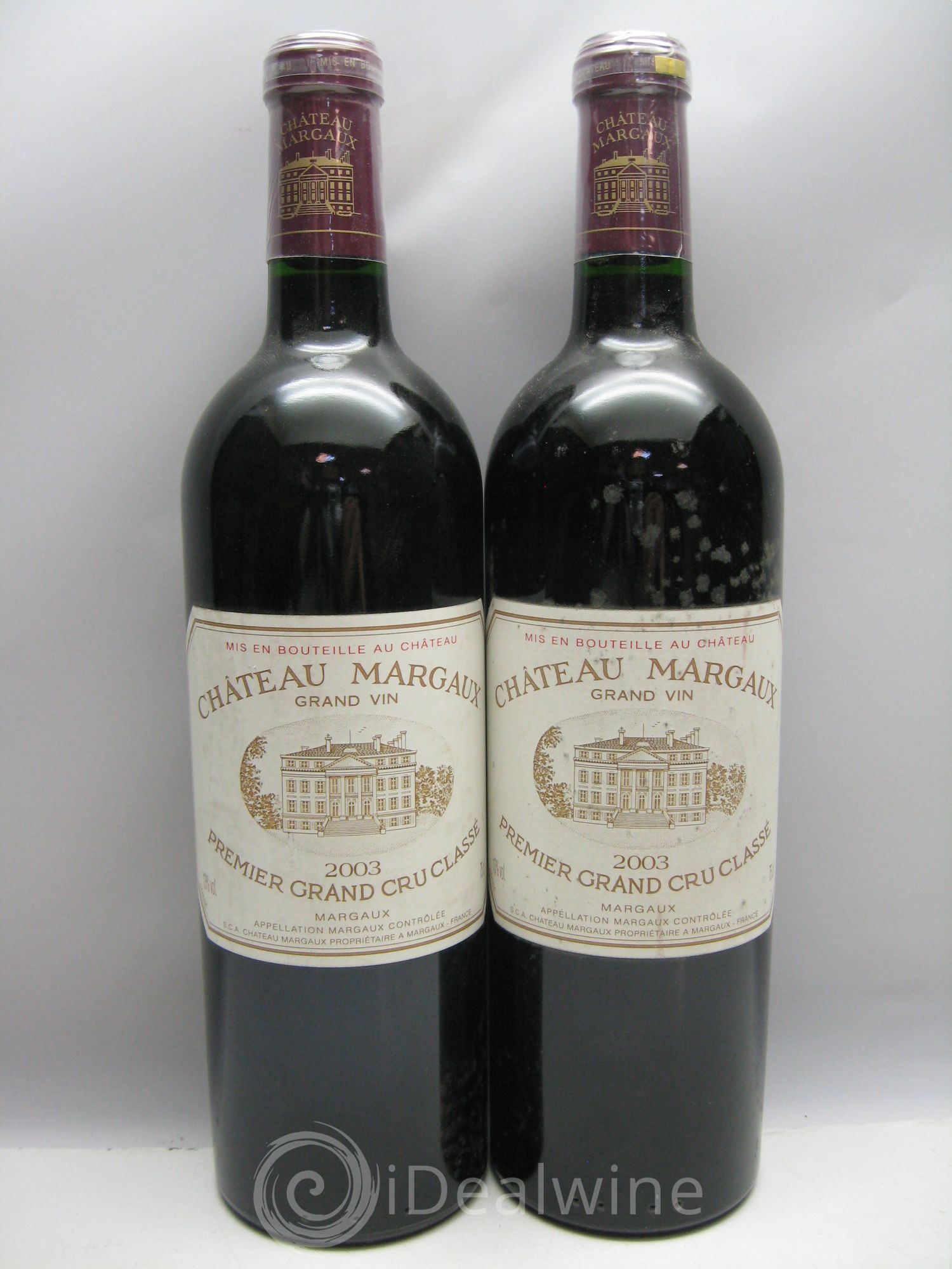 Château Margaux 1er Grand Cru Classé 2003 - Lot de 12 bouteilles - 1