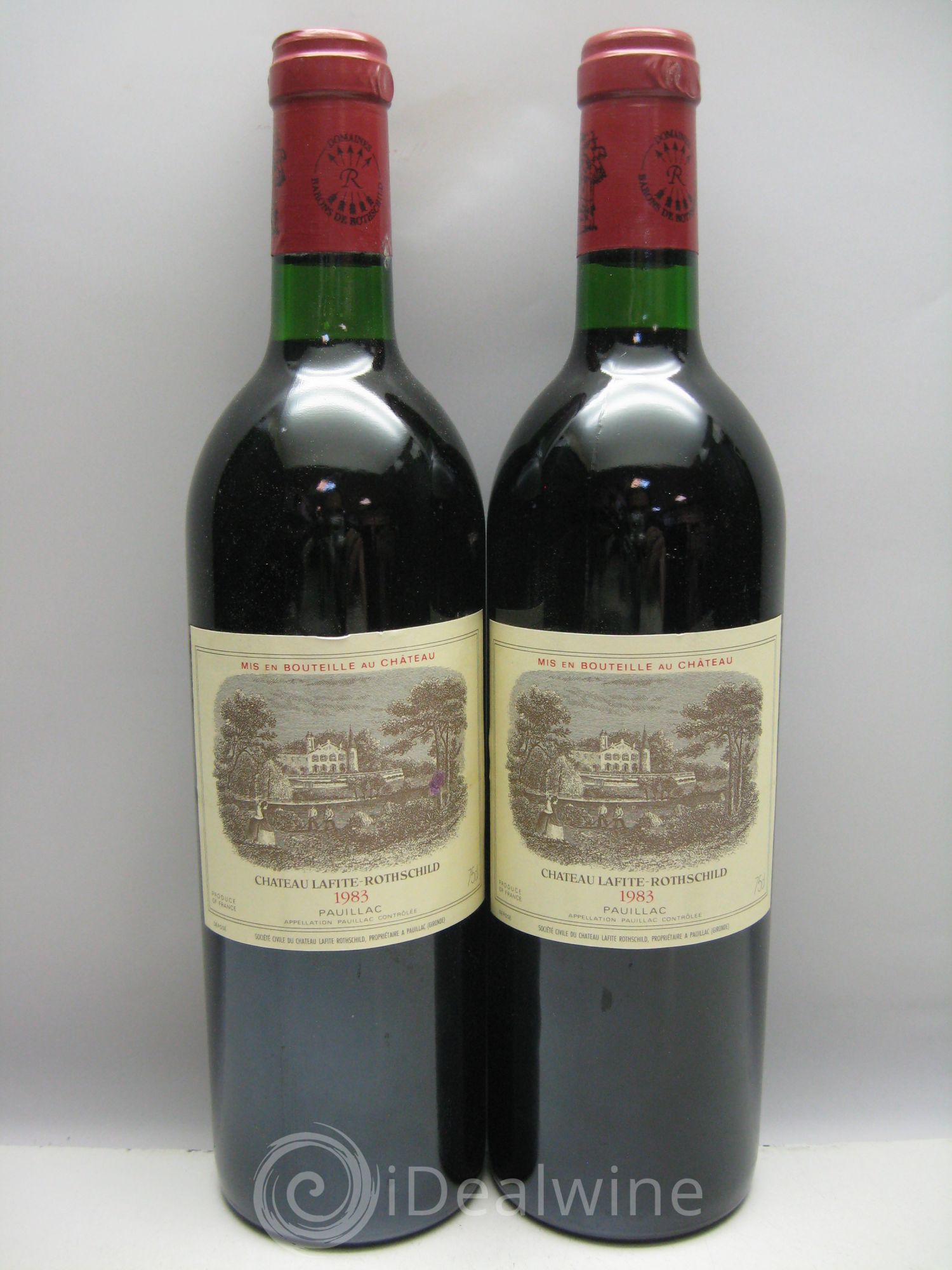 Château Lafite Rothschild 1er Grand Cru Classé CBO Très Tâchée 1983 - Lot de 12 bouteilles - 2