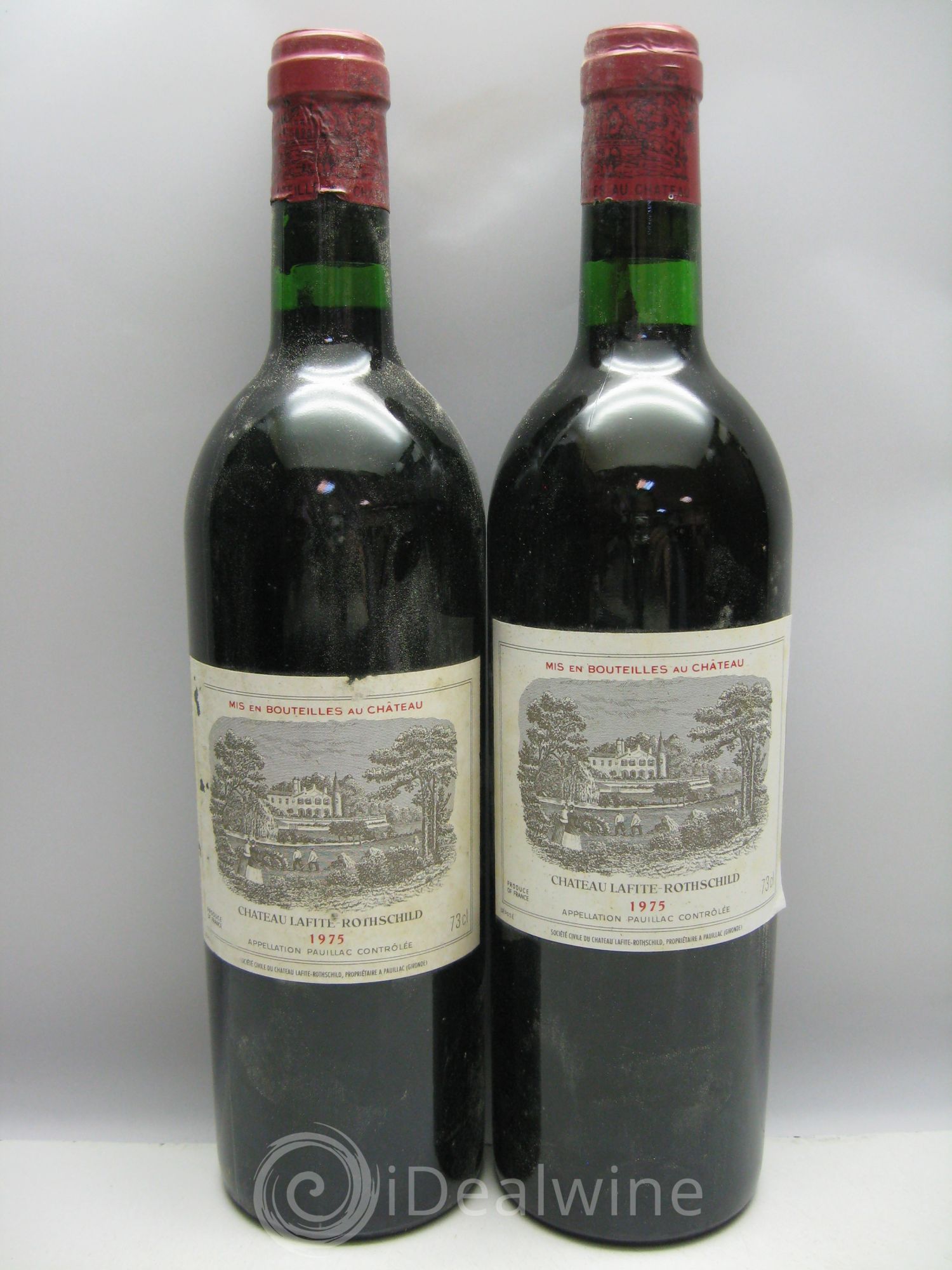 Château Lafite Rothschild 1er Grand Cru Classé 1975 - Lot de 12 bouteilles - 1