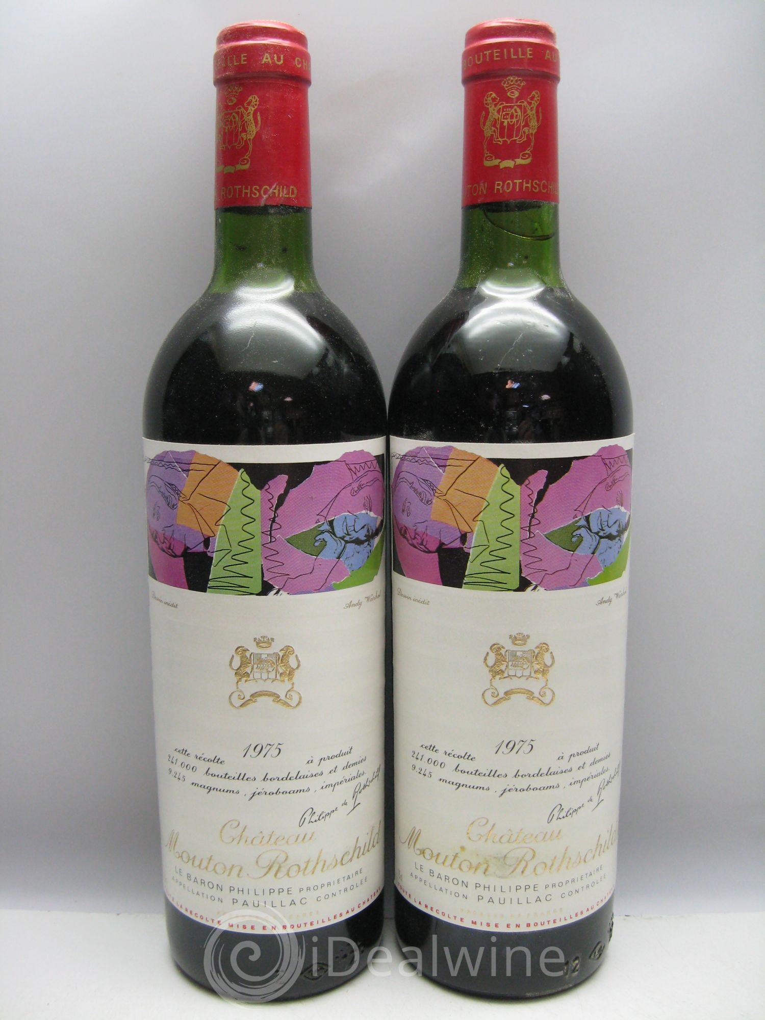Château Mouton Rothschild 1er Grand Cru Classé 1975 - Lot de 12 bouteilles - 1