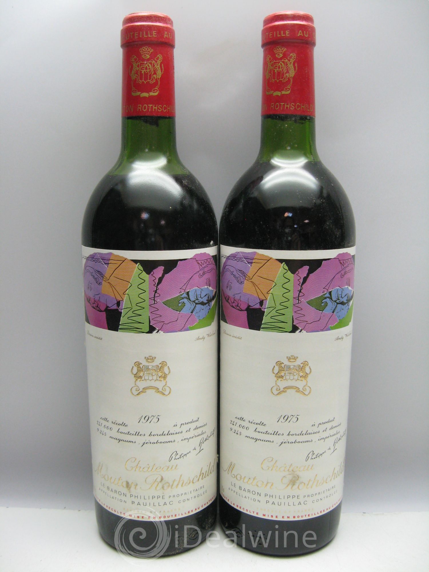 Château Mouton Rothschild 1er Grand Cru Classé 1975 - Lot de 12 bouteilles - 4