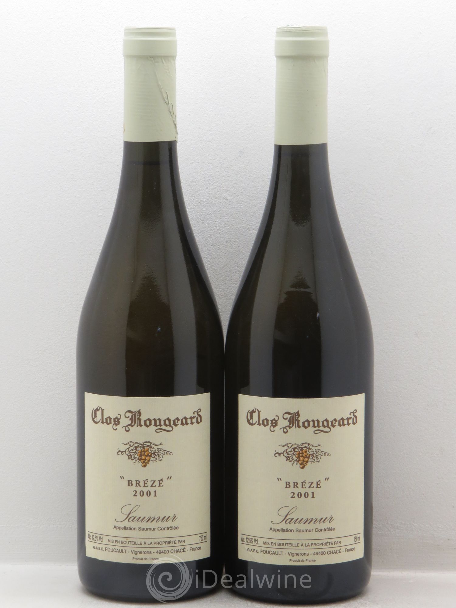 Saumur Brézé Clos Rougeard 2001 - Lot de 2 bouteilles - 0