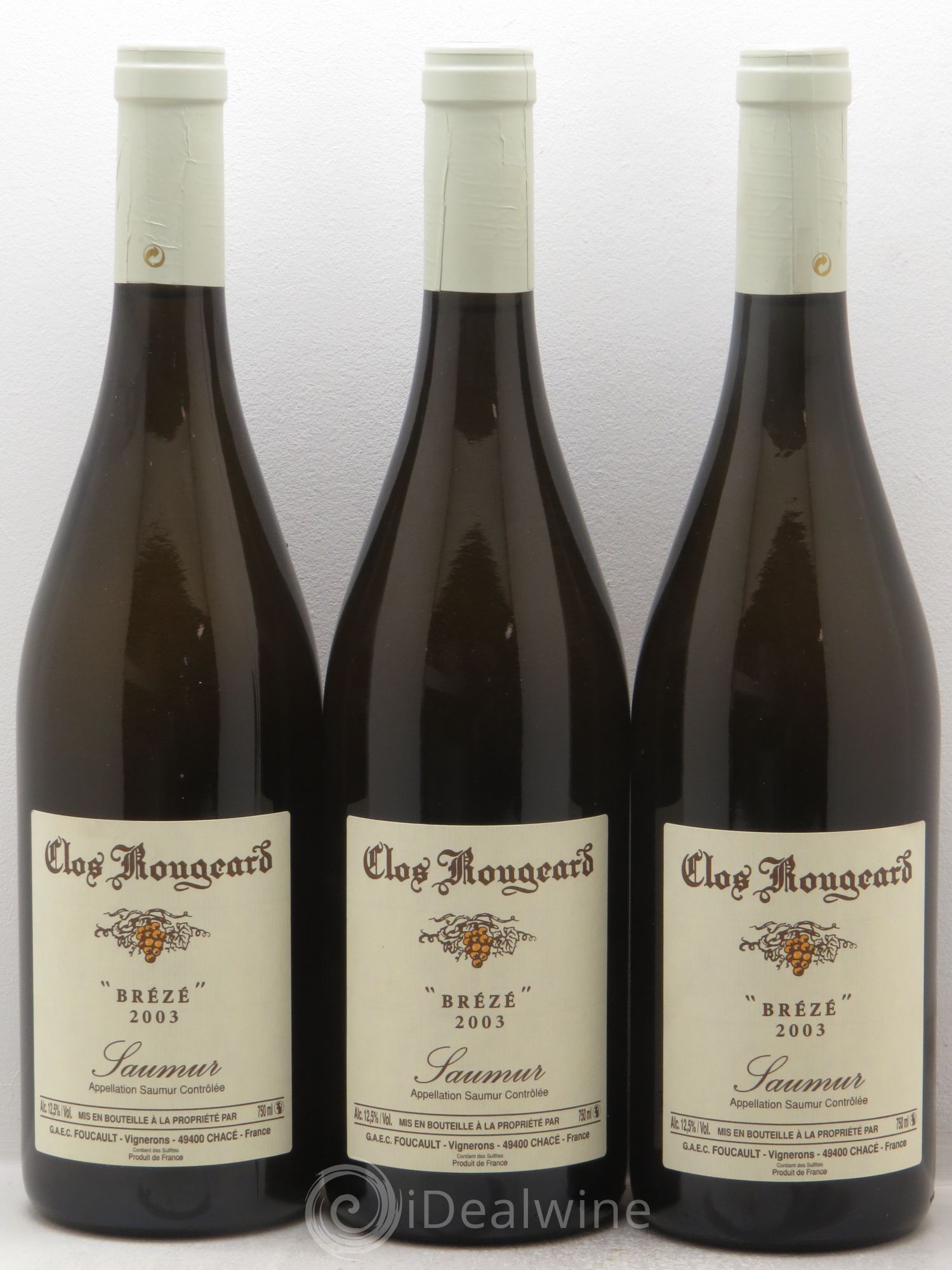 Saumur Brézé Clos Rougeard 2003 - Posten von 3 Flaschen - 0