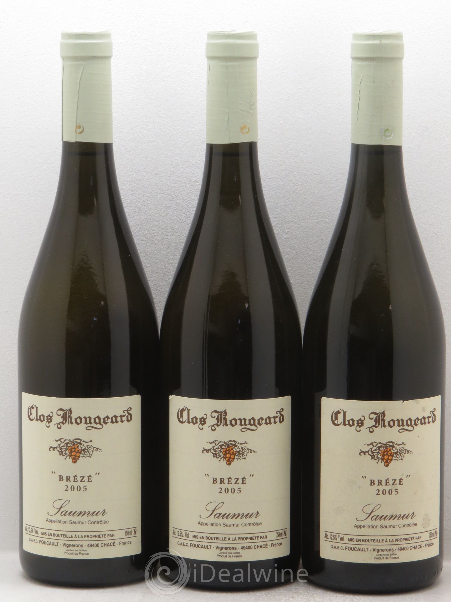 Saumur Brézé Clos Rougeard 2005 - Lot de 3 bouteilles - 0