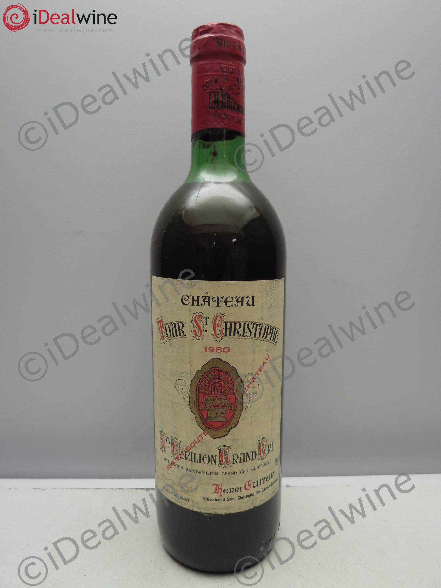 Bordeaux Château Tour Saint Christophe (Couleur Trouble)(sans prix de réserve / no reserve) 1980 - Posten von 1 Flasche - 0