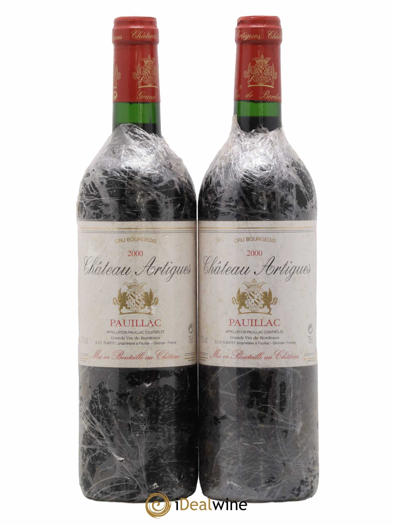 Pauillac Château Artigues 2000 - Lot de 2 bouteilles - 0