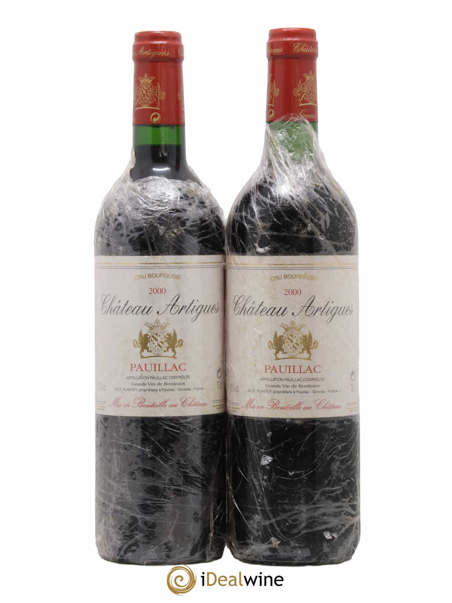 Pauillac Château Artigues 2000 - Lot de 2 bouteilles - 0