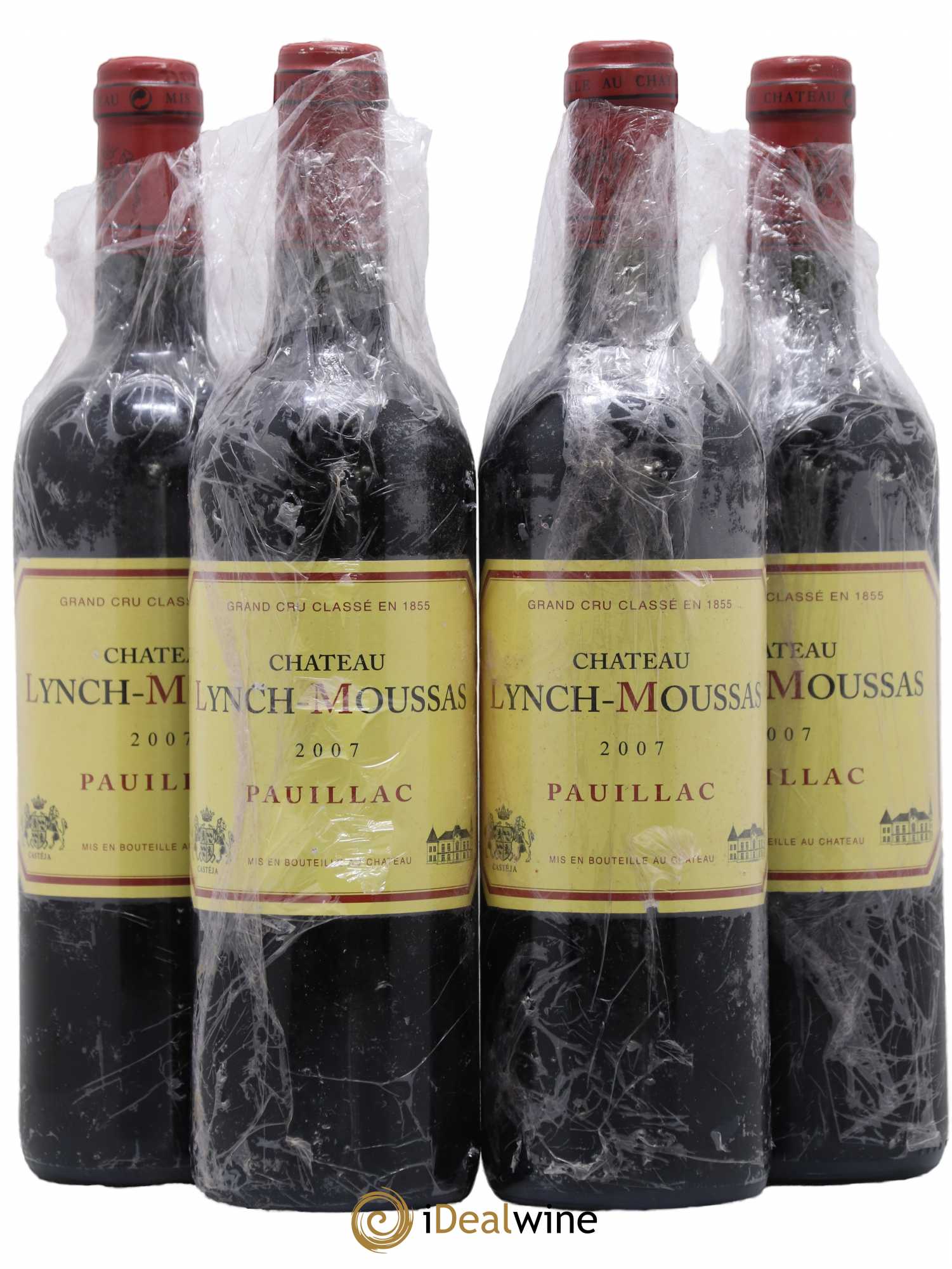 Château Lynch Moussas 5ème Grand Cru Classé 2007 - Lot de 4 bouteilles - 0