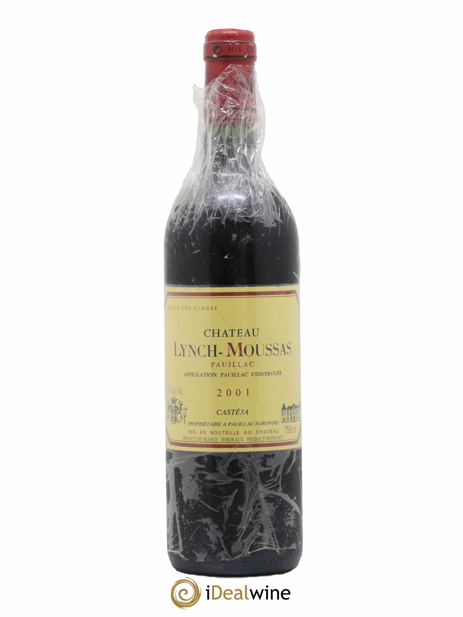 Château Lynch Moussas 5ème Grand Cru Classé 2001 - Lot de 1 bouteille - 0