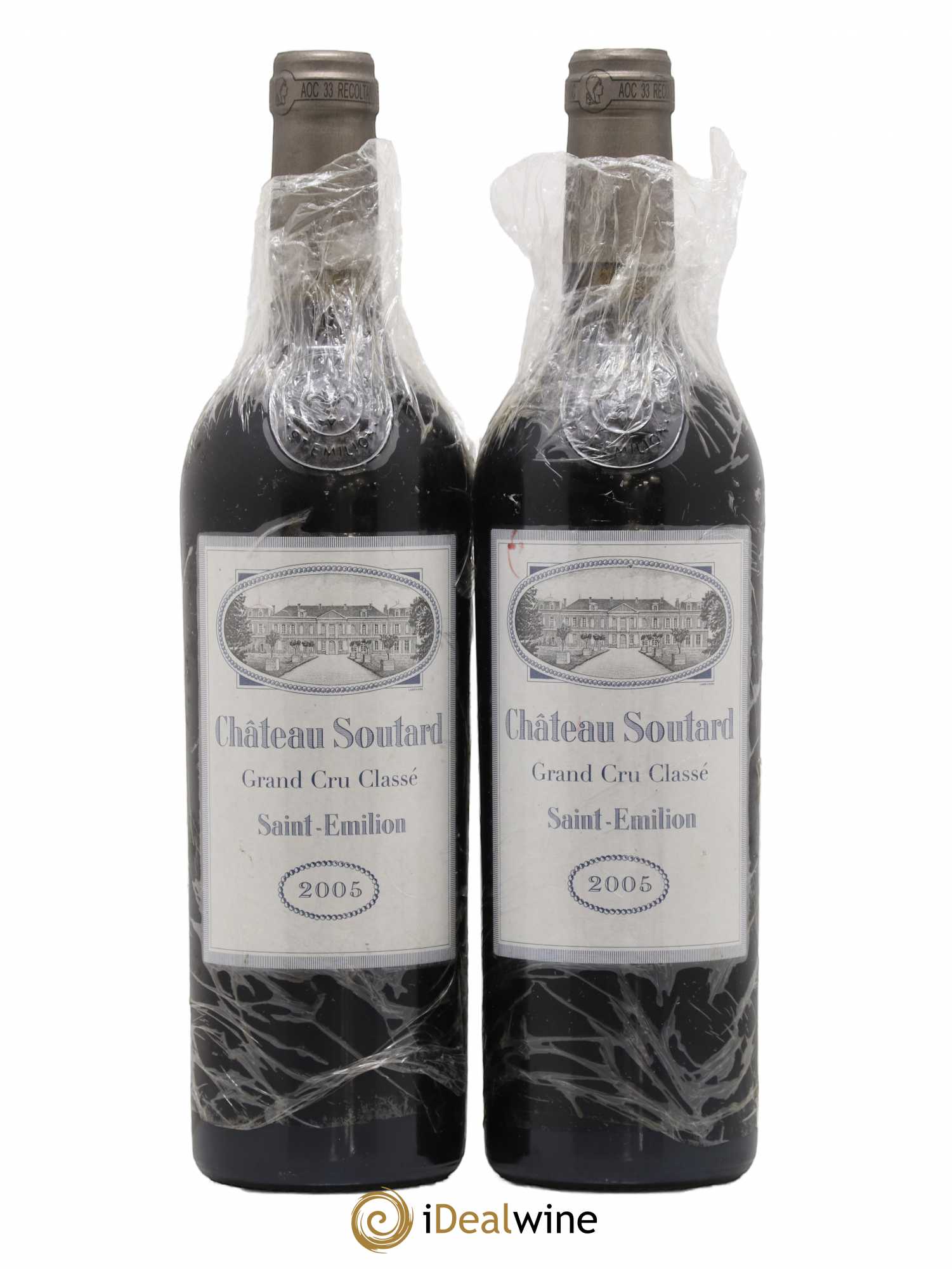 Château Soutard Grand Cru Classé 2005 - Lot de 2 bouteilles - 0