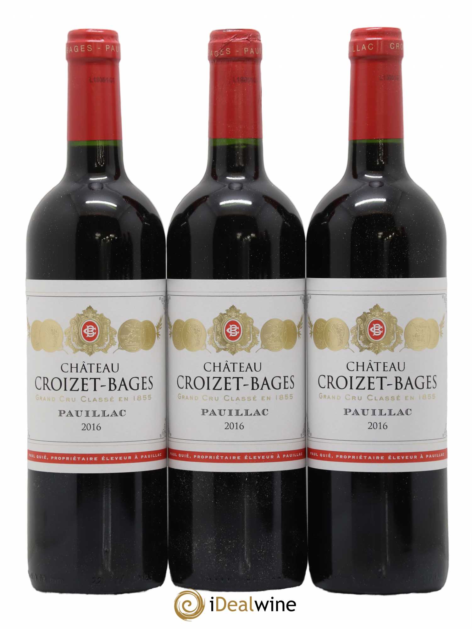 Château Croizet Bages 5ème Grand Cru Classé 2016 - Lot de 6 bouteilles - 1