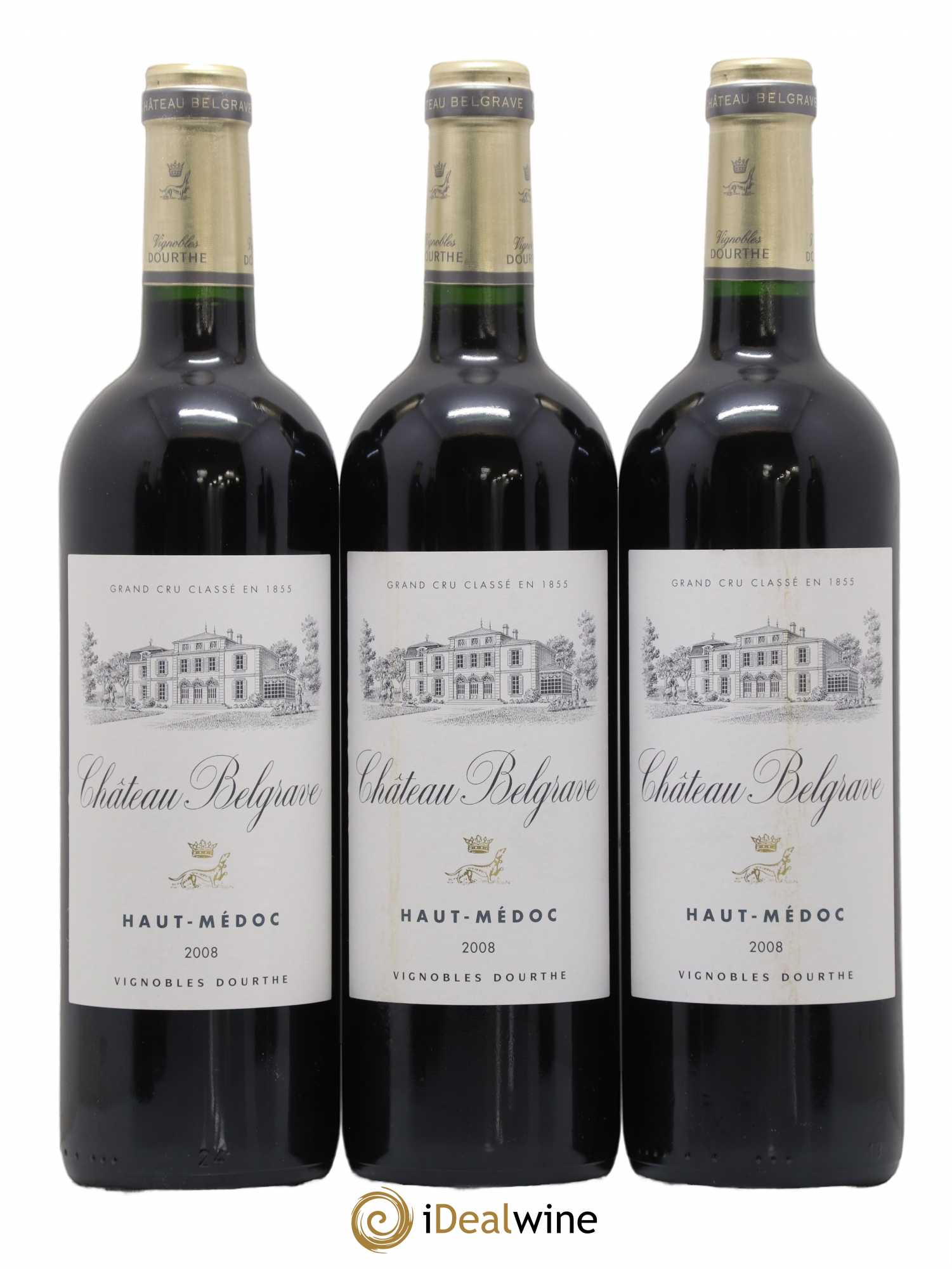 Château Belgrave 5ème Grand Cru Classé 2008 - Lot de 6 bouteilles - 1