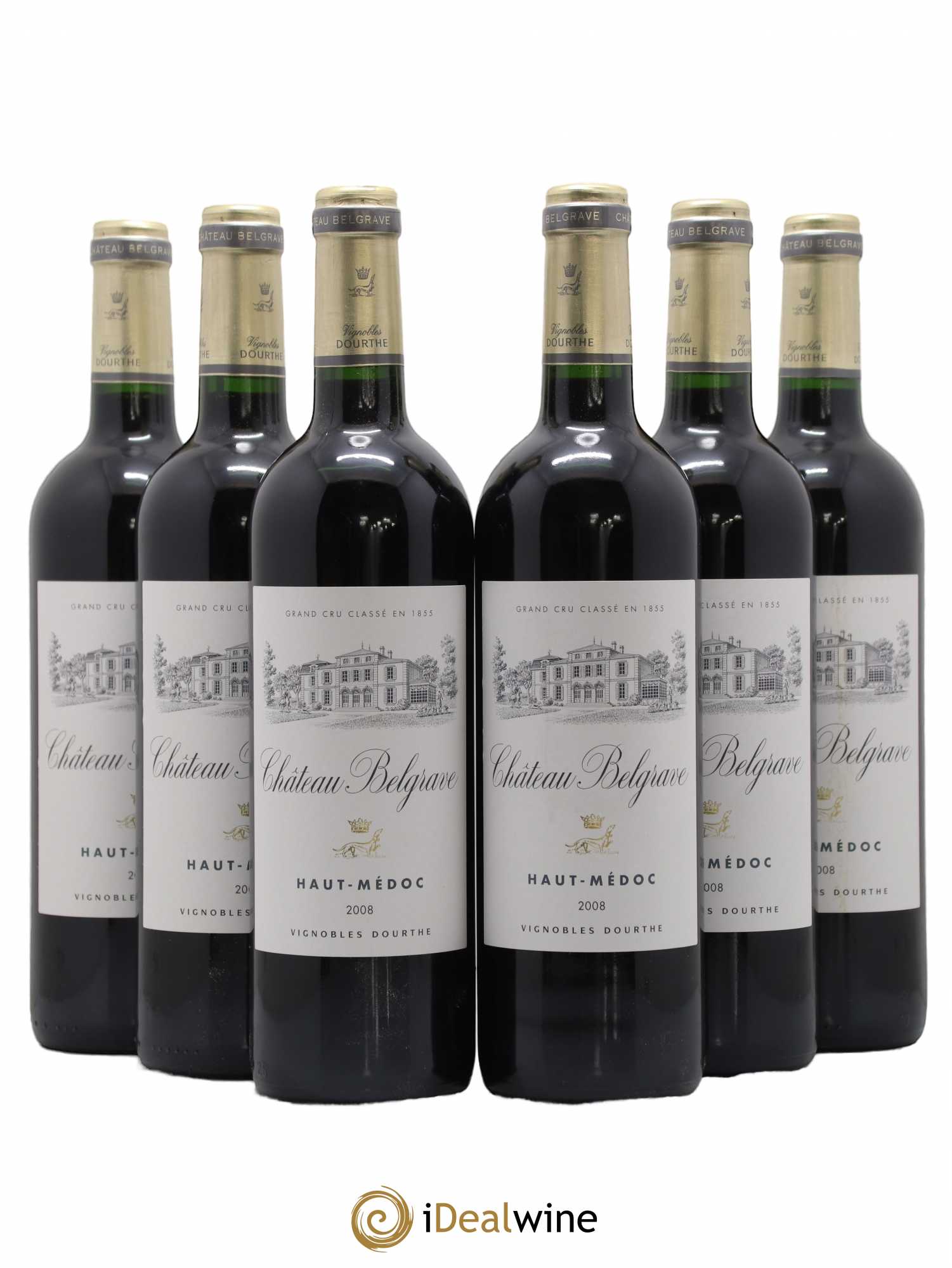 Château Belgrave 5ème Grand Cru Classé 2008 - Lot de 6 bouteilles - 0