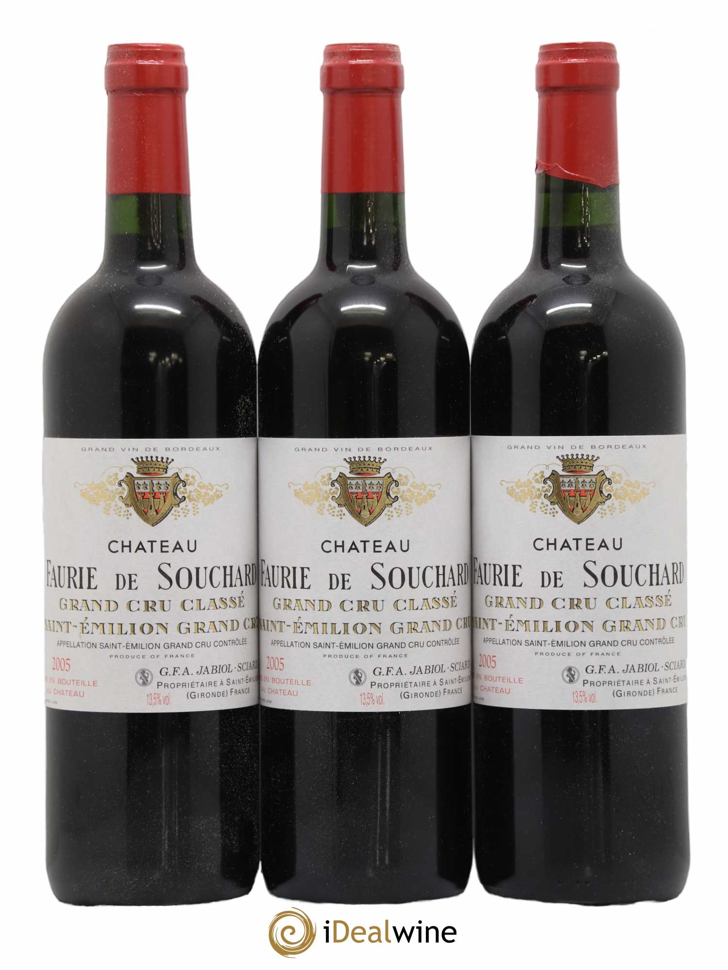 Château Faurie de Souchard Grand Cru Classé 2005 - Lot de 6 bouteilles - 1