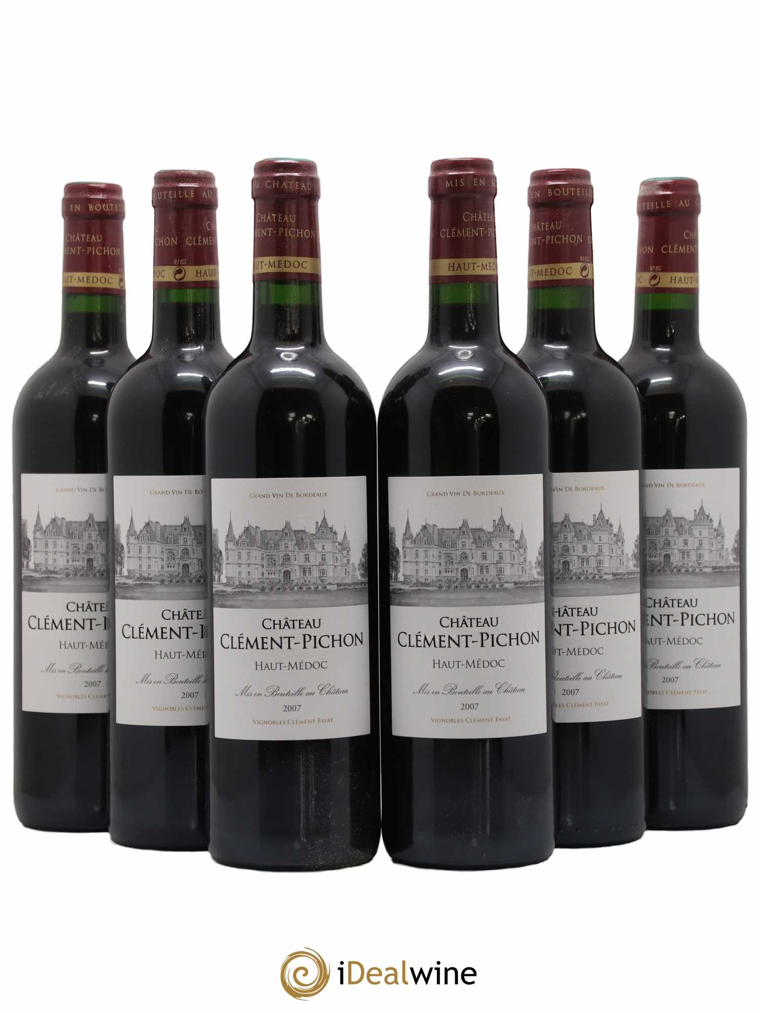 Château Clément-Pichon Cru Bourgeois 2007 - Lot de 6 bouteilles - 0