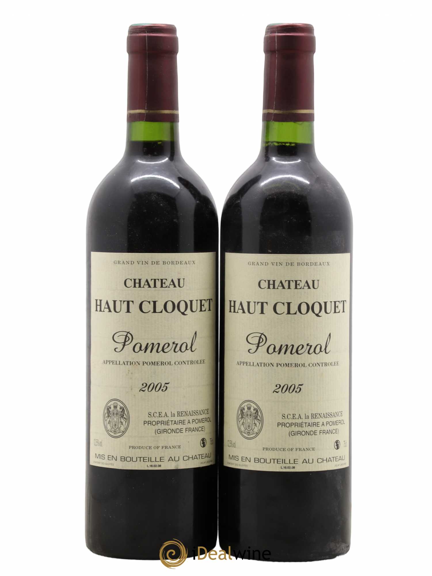 Pomerol Château Haut Cloquet 2005 - Posten von 2 Flaschen - 0