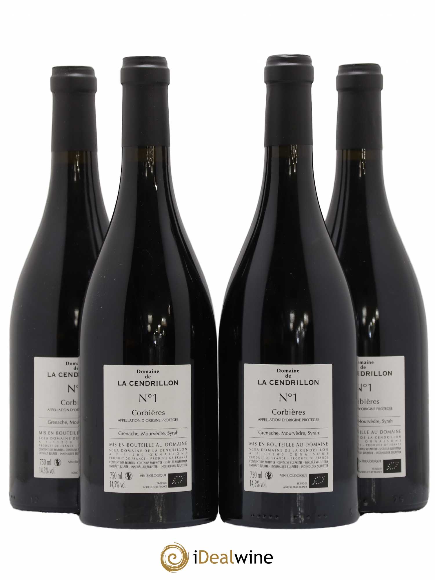 Corbières Domaine la Cendrillon N°1 2014 - Posten von 4 Flaschen - 1