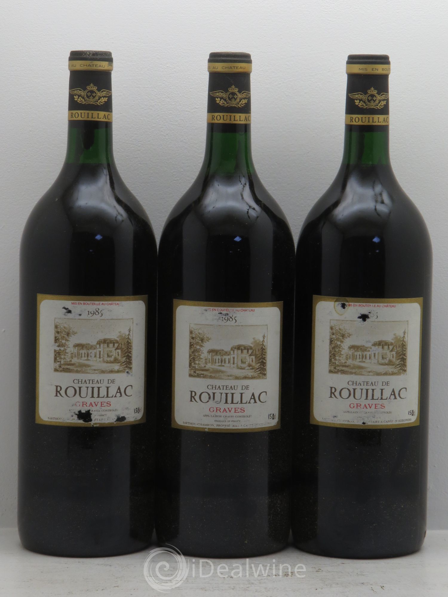 Bordeaux Château de Rouillac 1985 - Lot de 3 magnums - 0