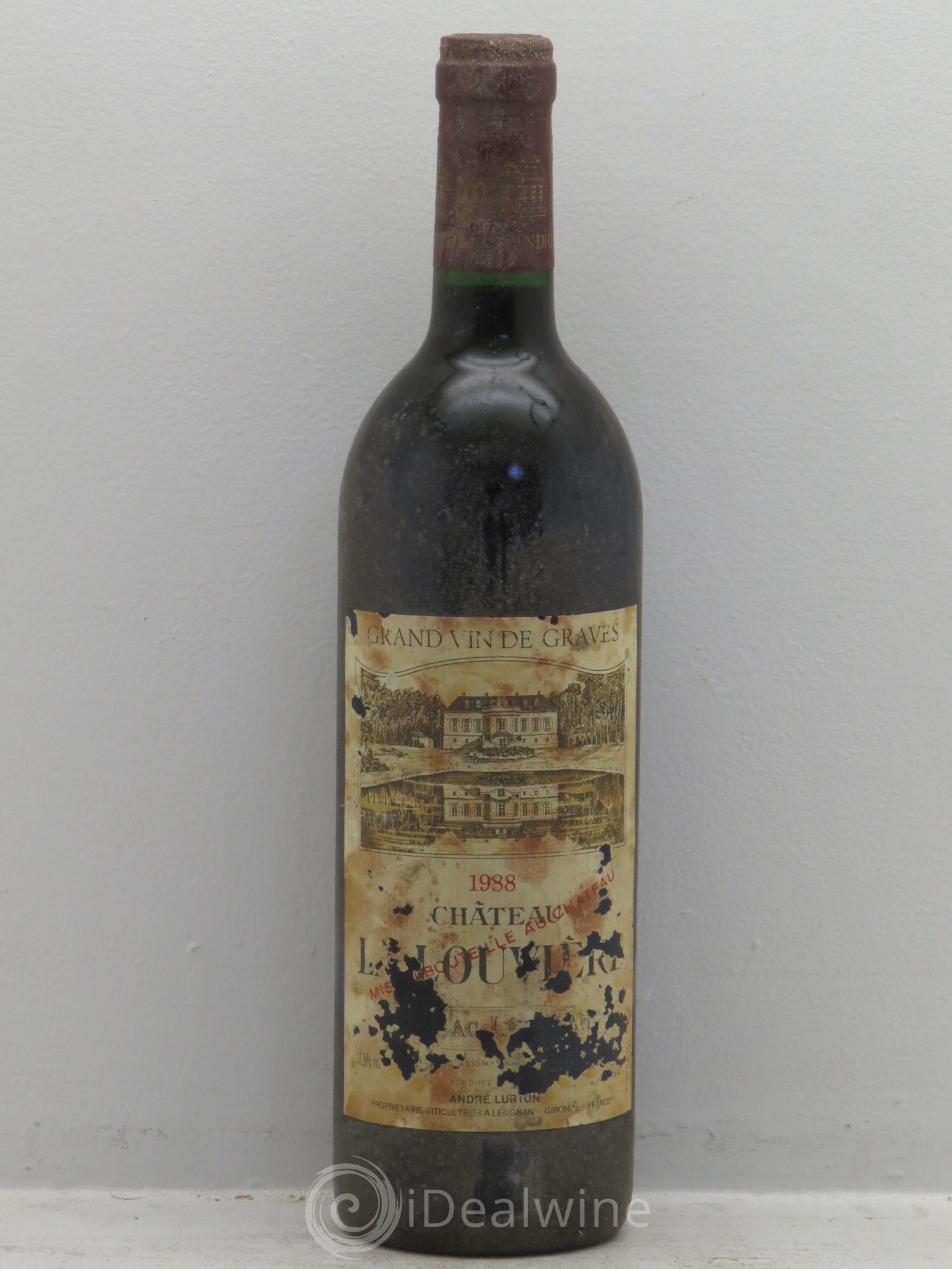 Château la Louvière 1988 - Lot de 1 bouteille - 0