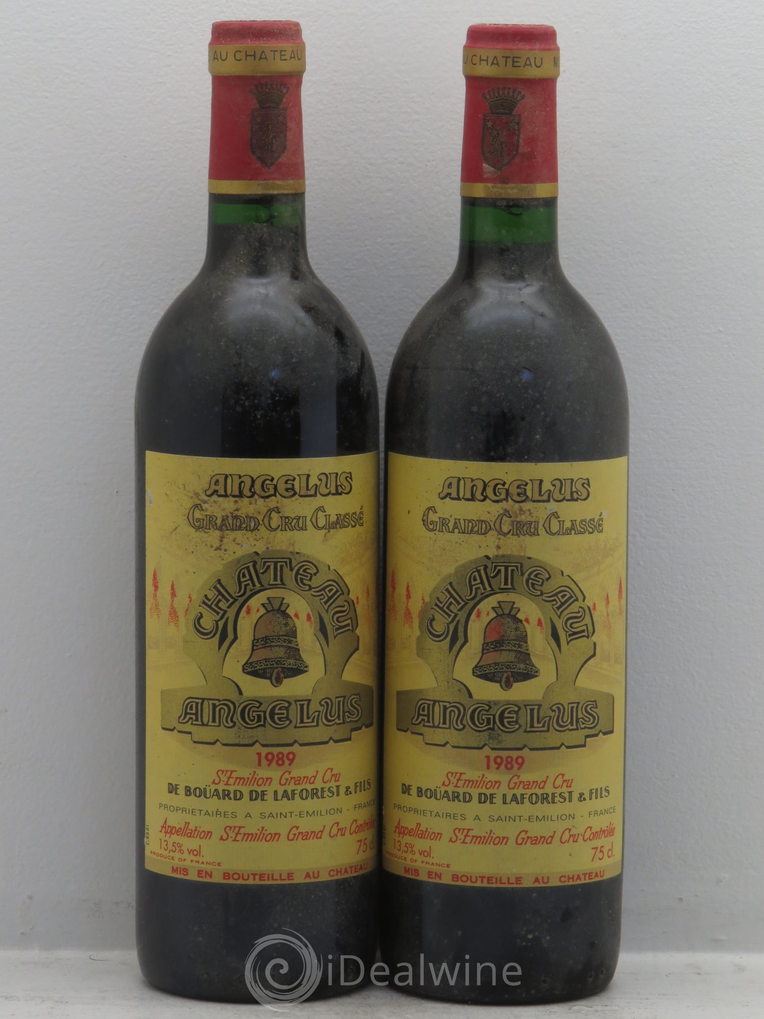 Château Angélus 1er Grand Cru Classé A 1989 - Lot de 2 bouteilles - 0