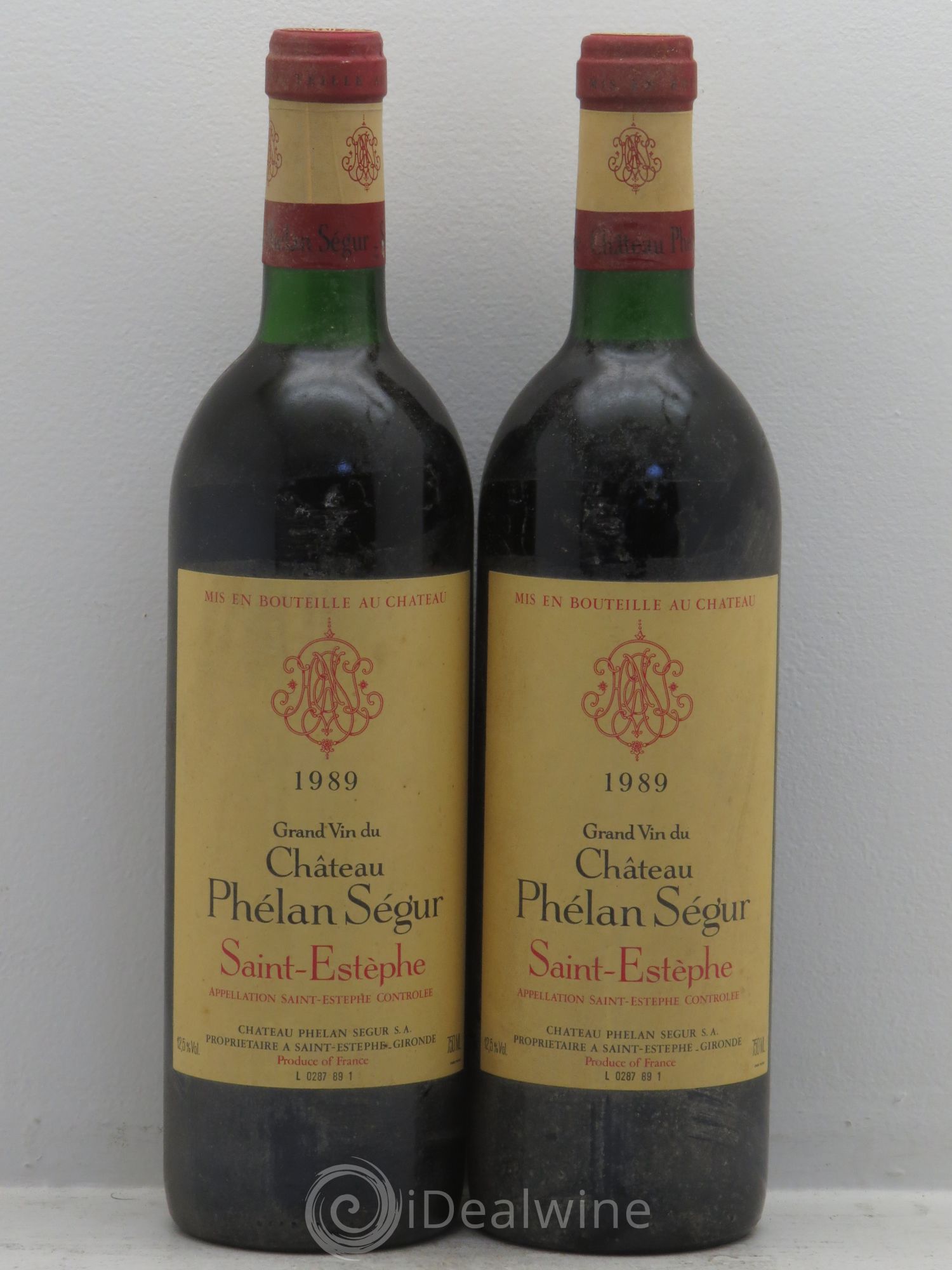 Château Phélan Ségur 1989 - Lot de 2 bouteilles - 0