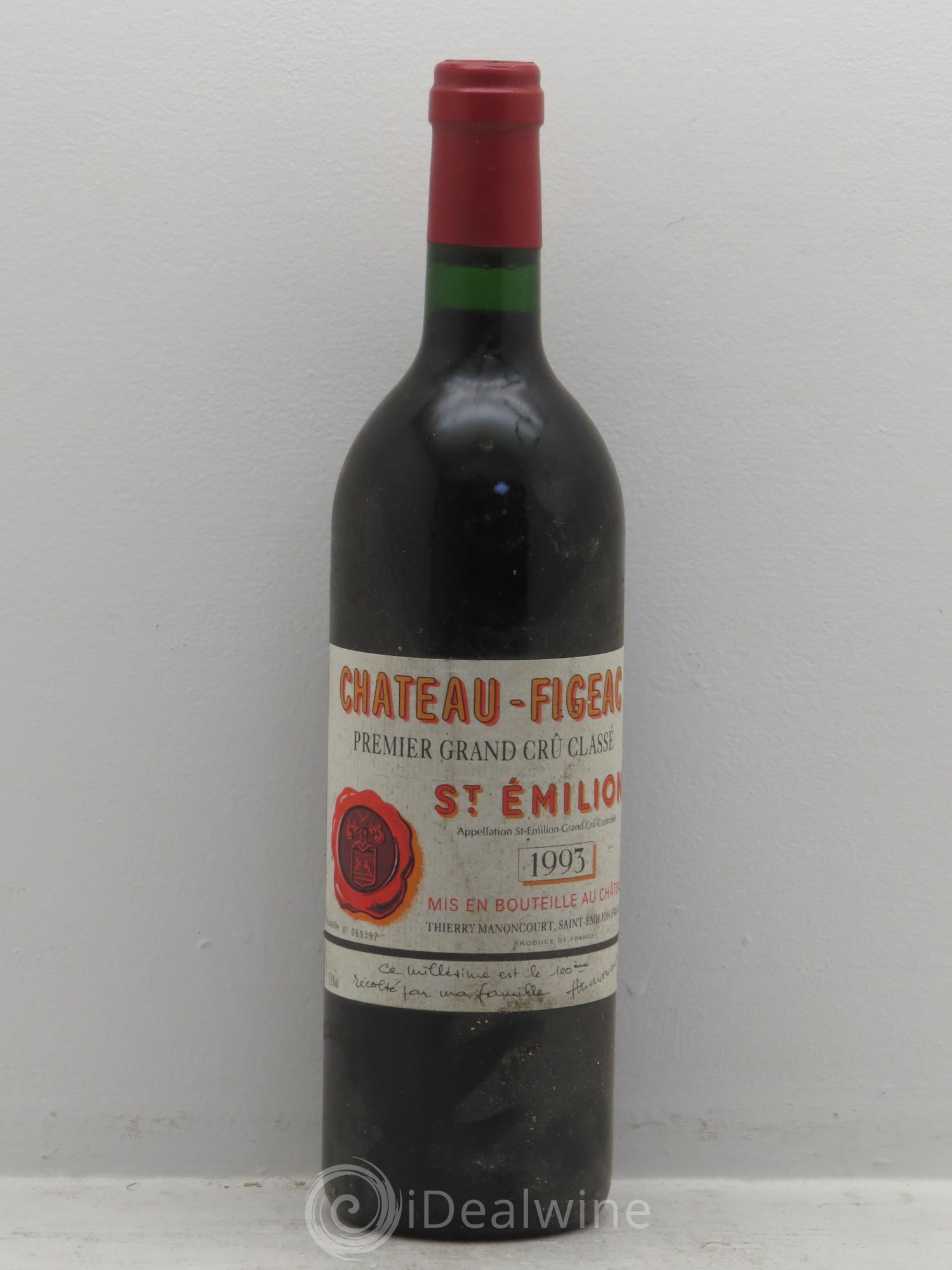 Château Figeac 1er Grand Cru Classé A 1993 - Lot de 1 bouteille - 0