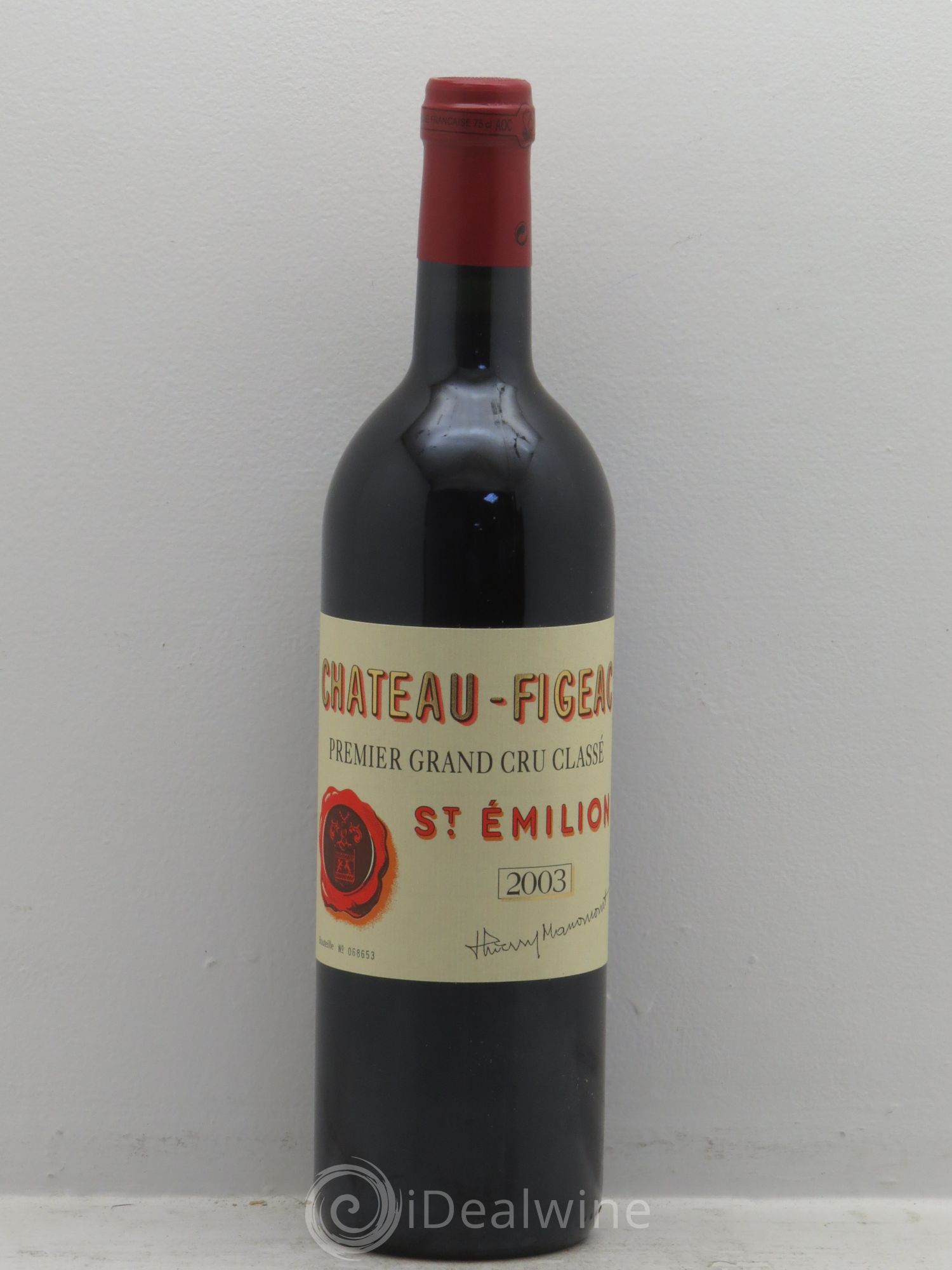 Château Figeac 1er Grand Cru Classé A 2003 - Lot de 1 bouteille - 0