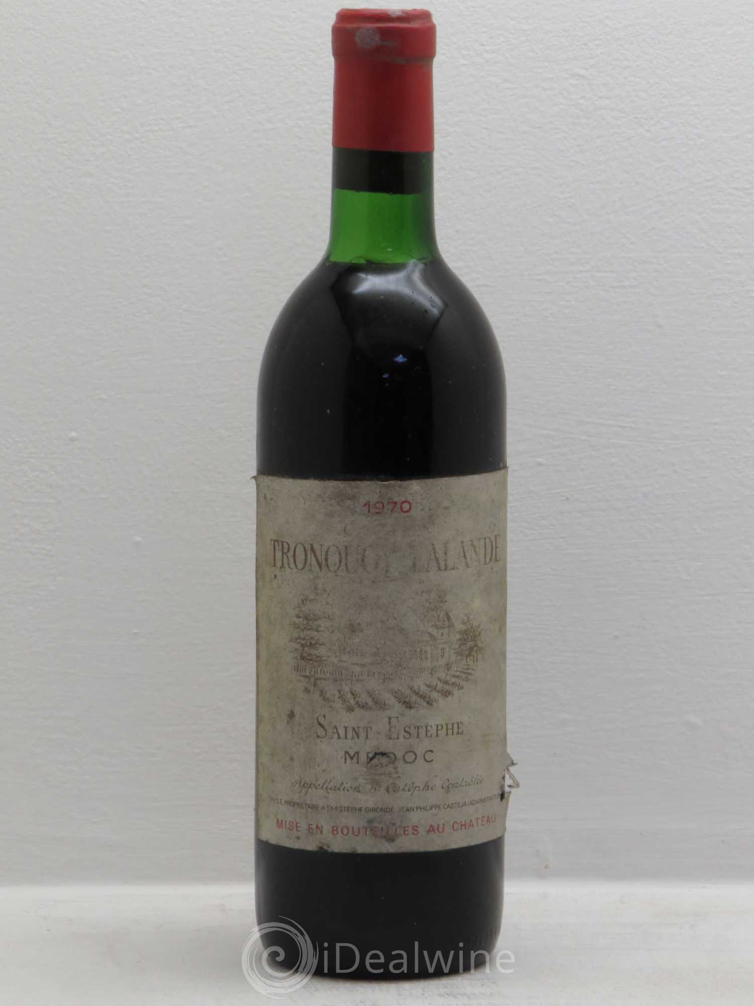 Château Tronquoy Lalande 1970 - Lot de 1 bouteille - 0