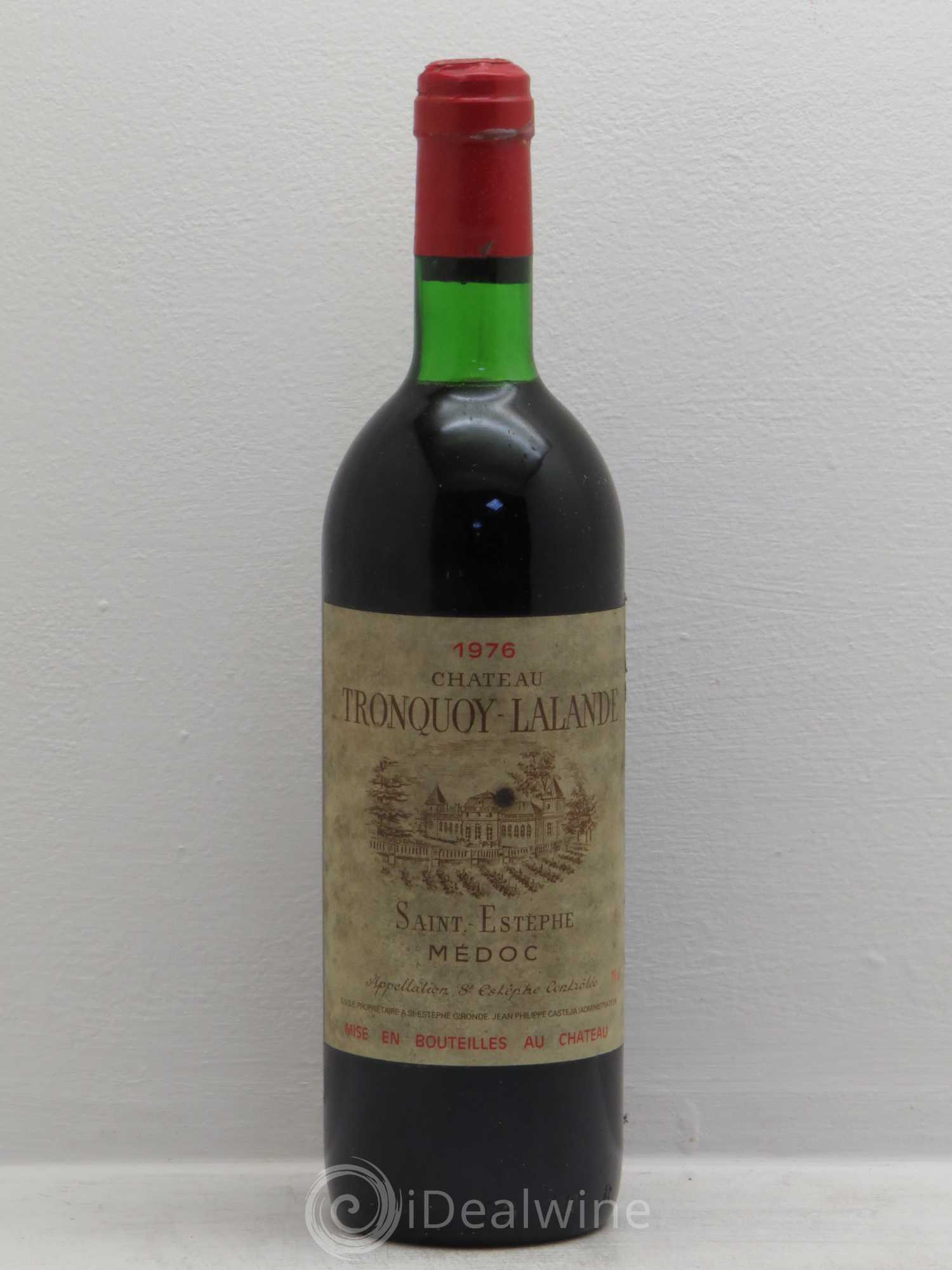 Château Tronquoy Lalande 1976 - Lot de 1 bouteille - 0